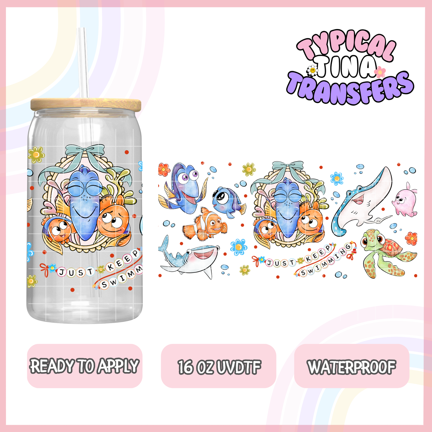 UVDTF #8371 | 16oz UVDTF Wrap | POD