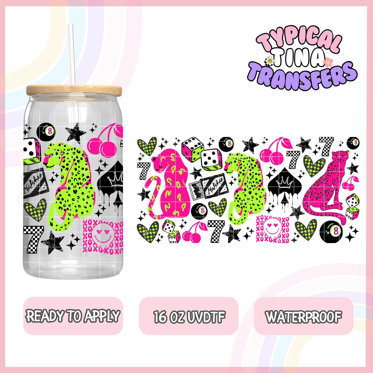 UVDTF #8374 | 16oz UVDTF Wrap | POD