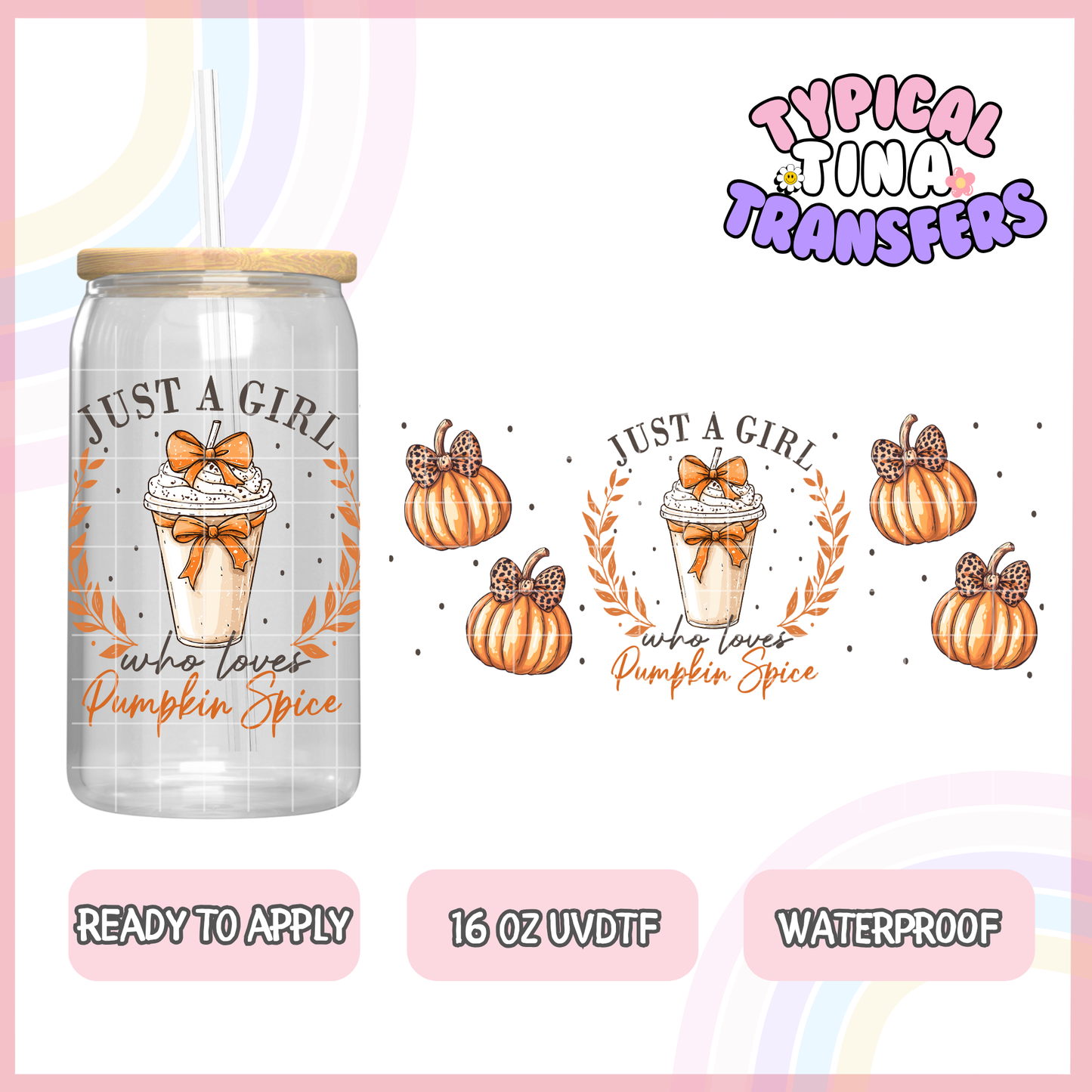 UVDTF #8432 | 16oz UVDTF Wrap | POD