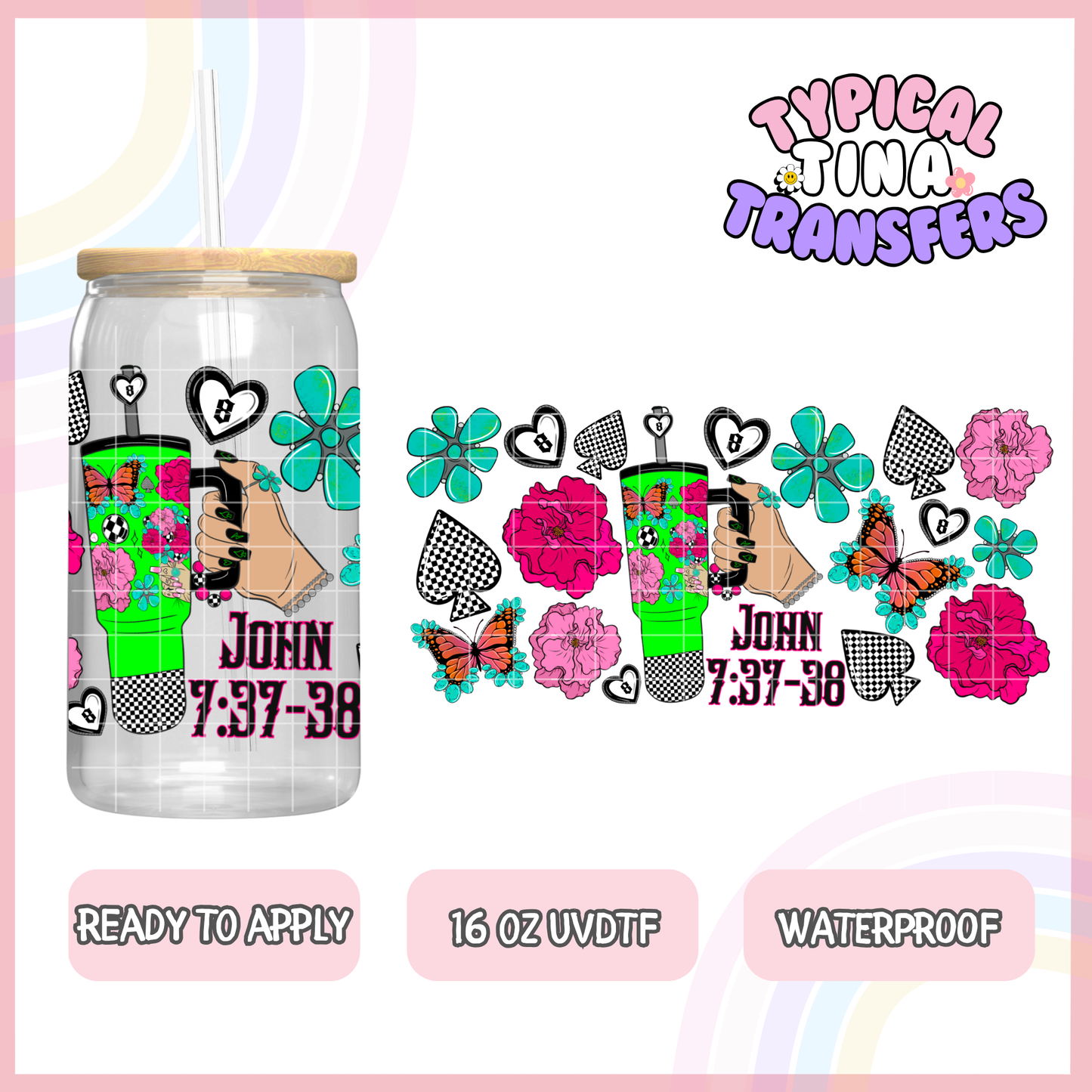 UVDTF #8466 | 16oz UVDTF Wrap | POD