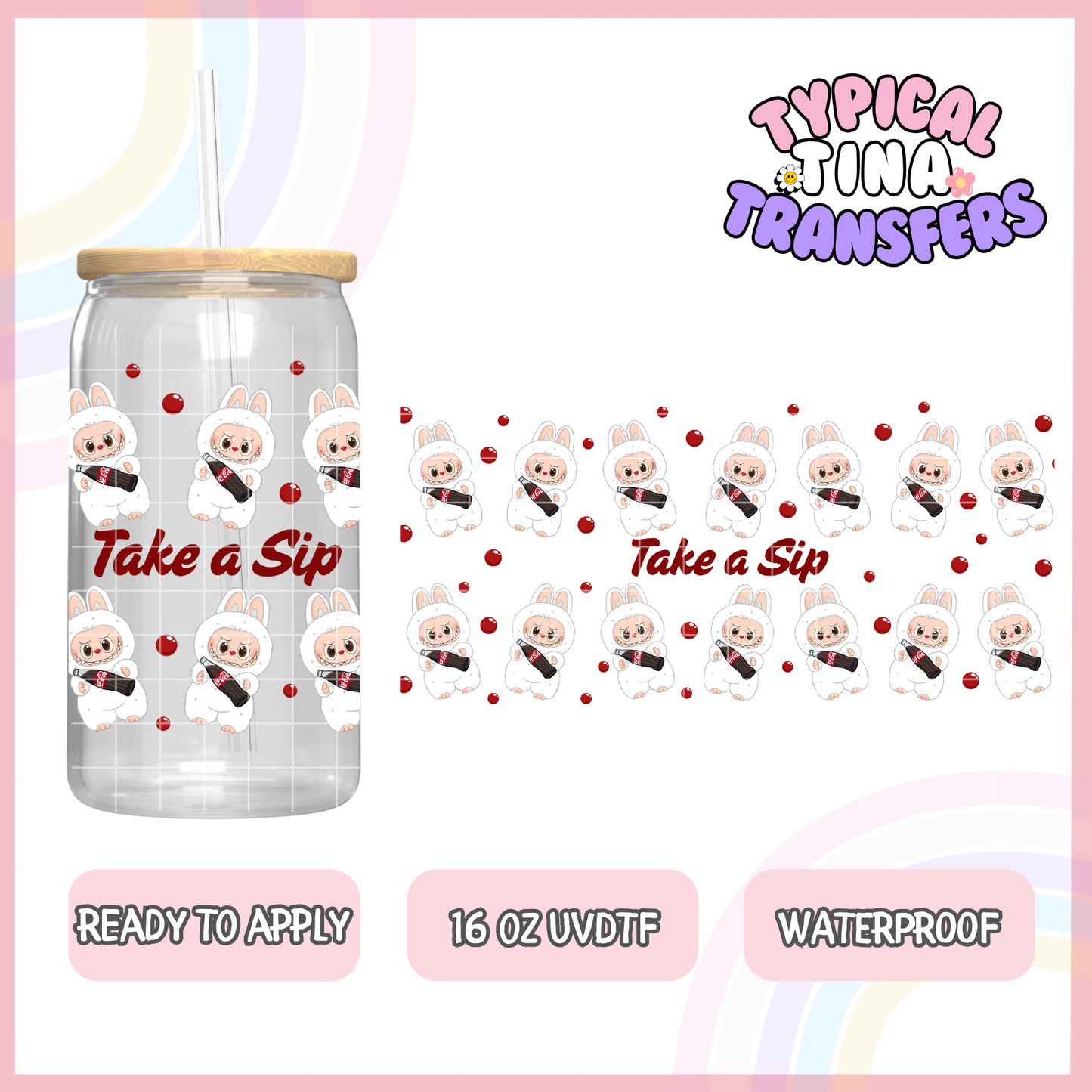 UVDTF #8487 | 16oz UVDTF Wrap | RTS