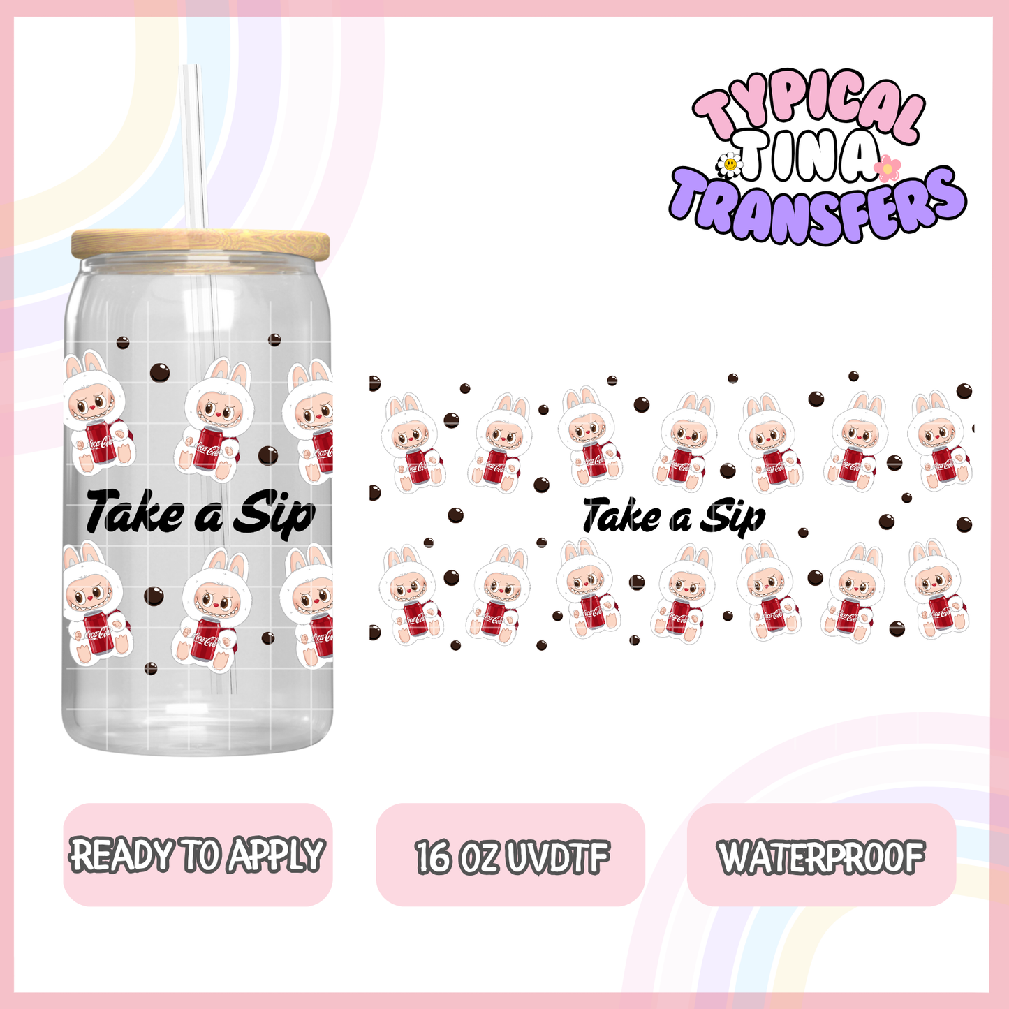 UVDTF #8488 | 16oz UVDTF Wrap | POD