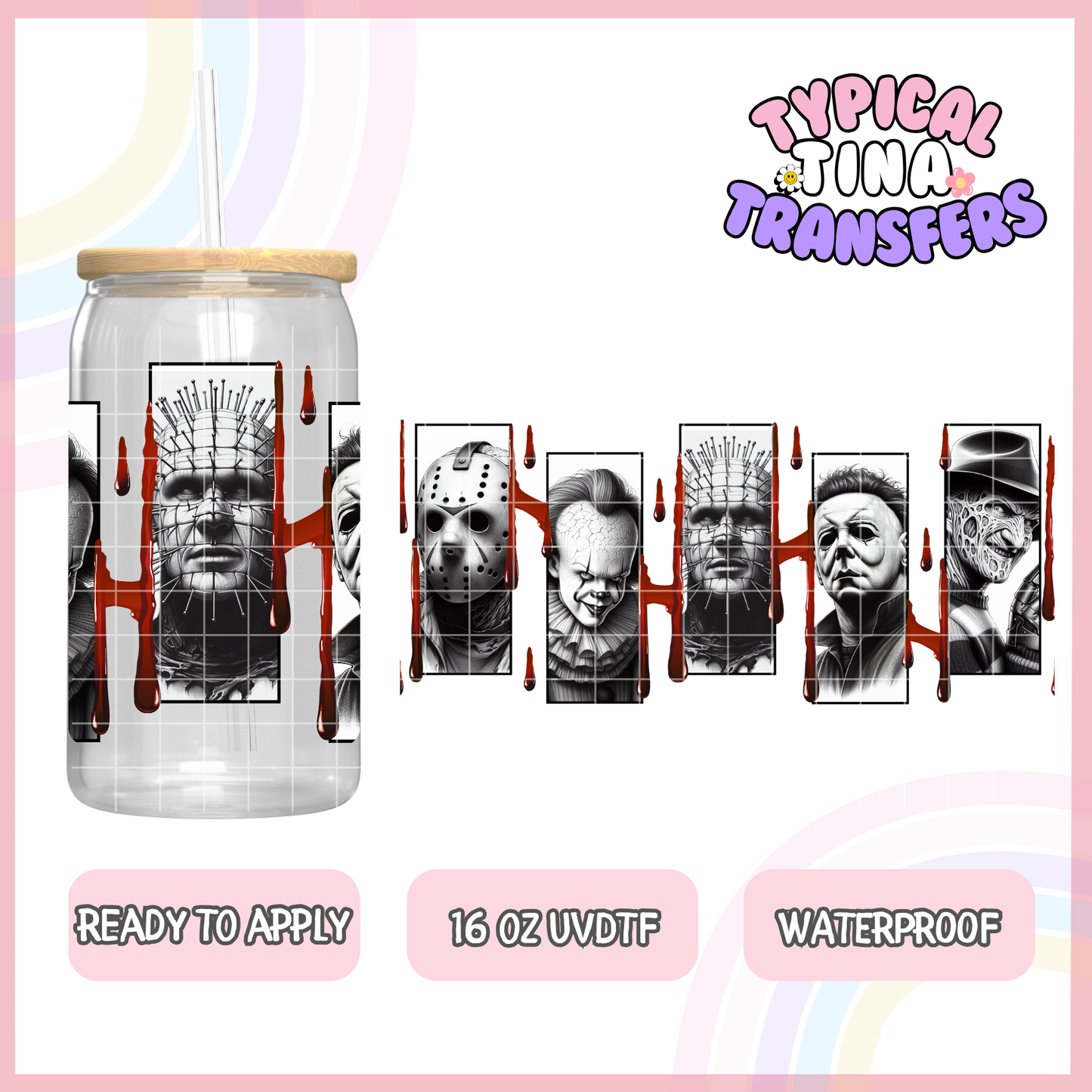 UVDTF #8491-8504 | 16oz UVDTF Wrap | POD - Choose Design