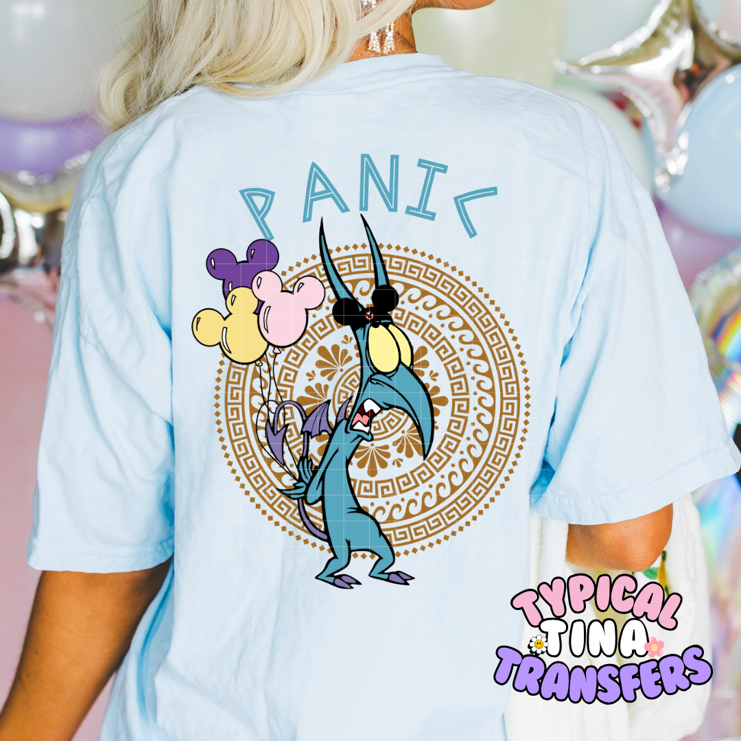 Panic | DTF Screen Print | POD