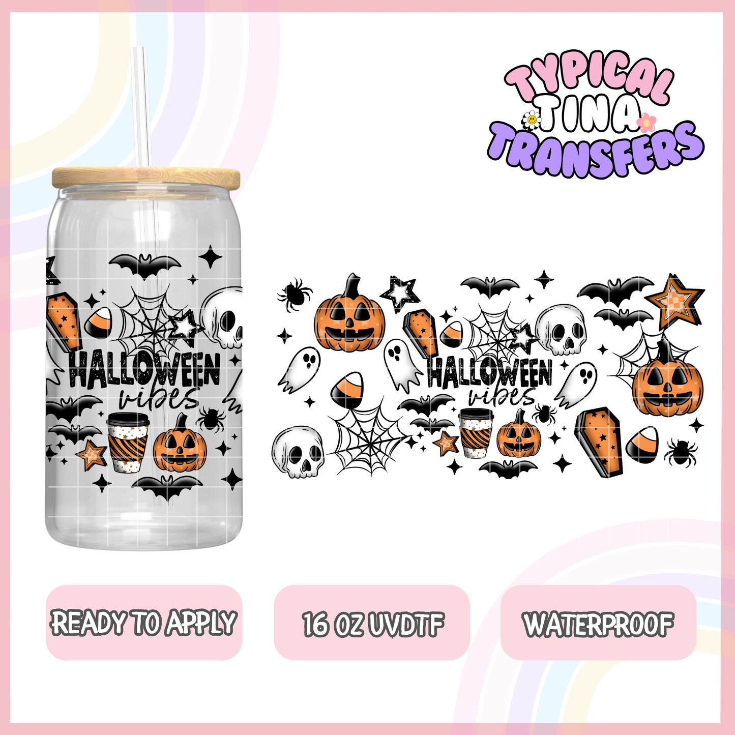 UVDTF #8505 | 16oz UVDTF Wrap | POD