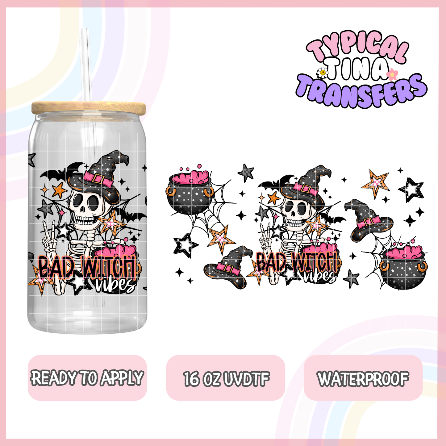 UVDTF #8507 | 16oz UVDTF Wrap | POD