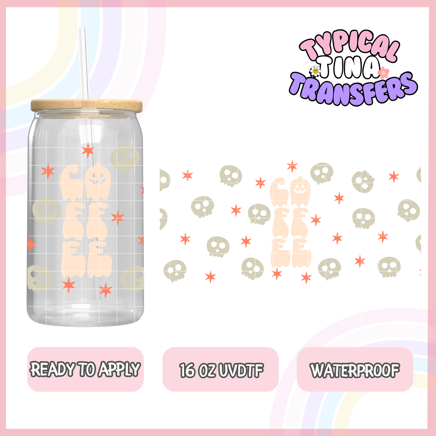 UVDTF #8526 | 16oz UVDTF Wrap | POD