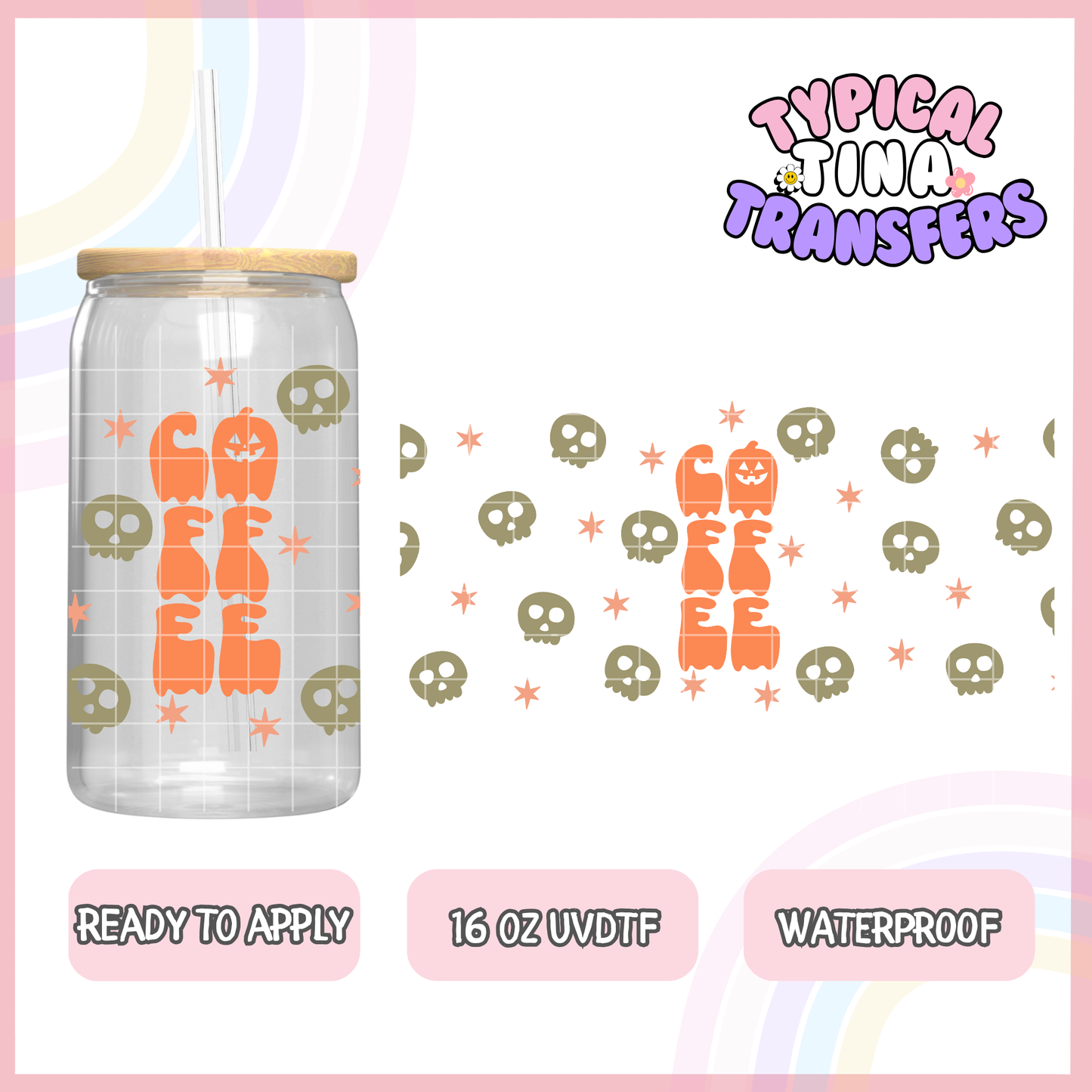 UVDTF #8527 | 16oz UVDTF Wrap | POD