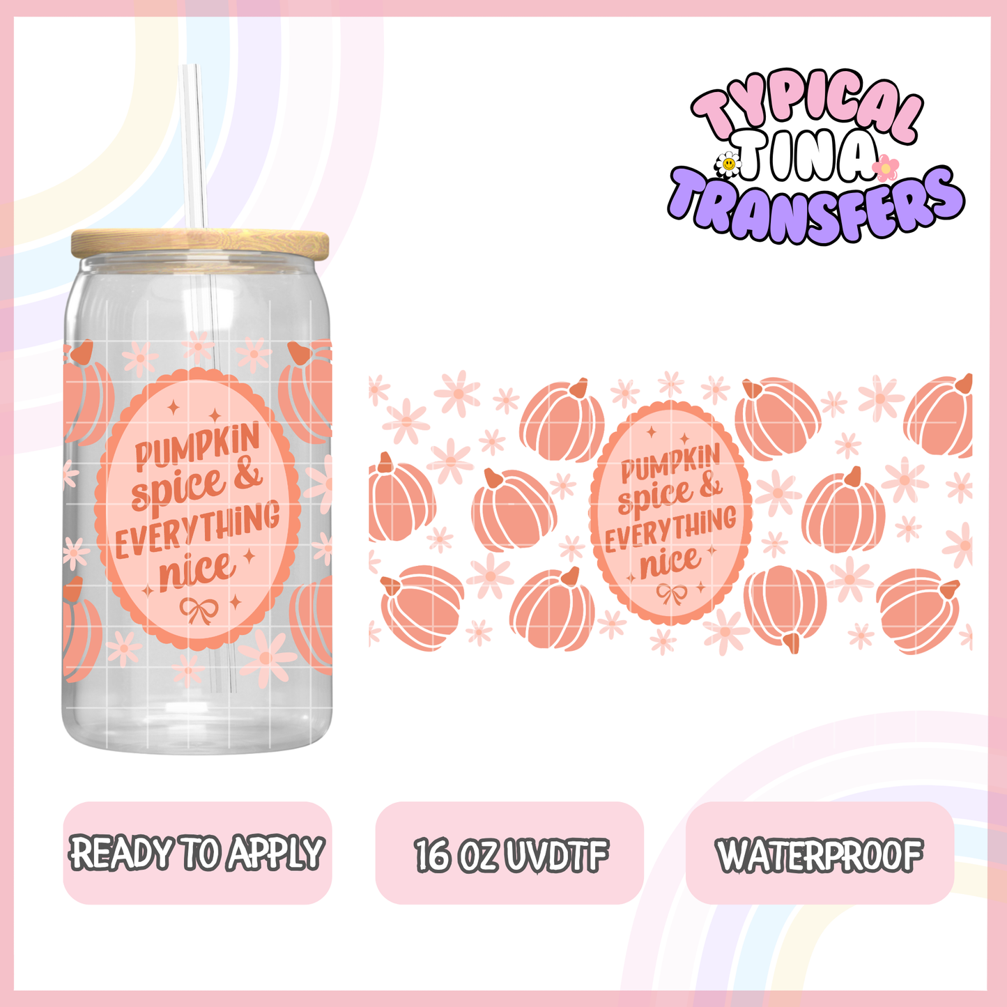 UVDTF #8538 | 16oz UVDTF Wrap | POD