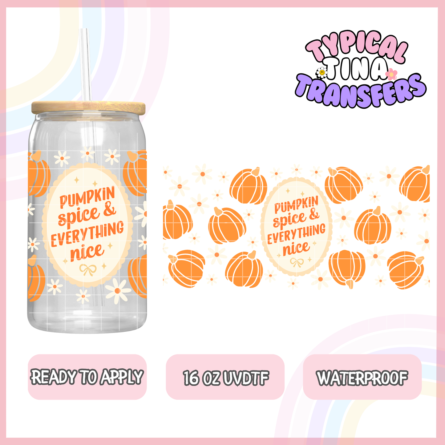 UVDTF #8539 | 16oz UVDTF Wrap | POD