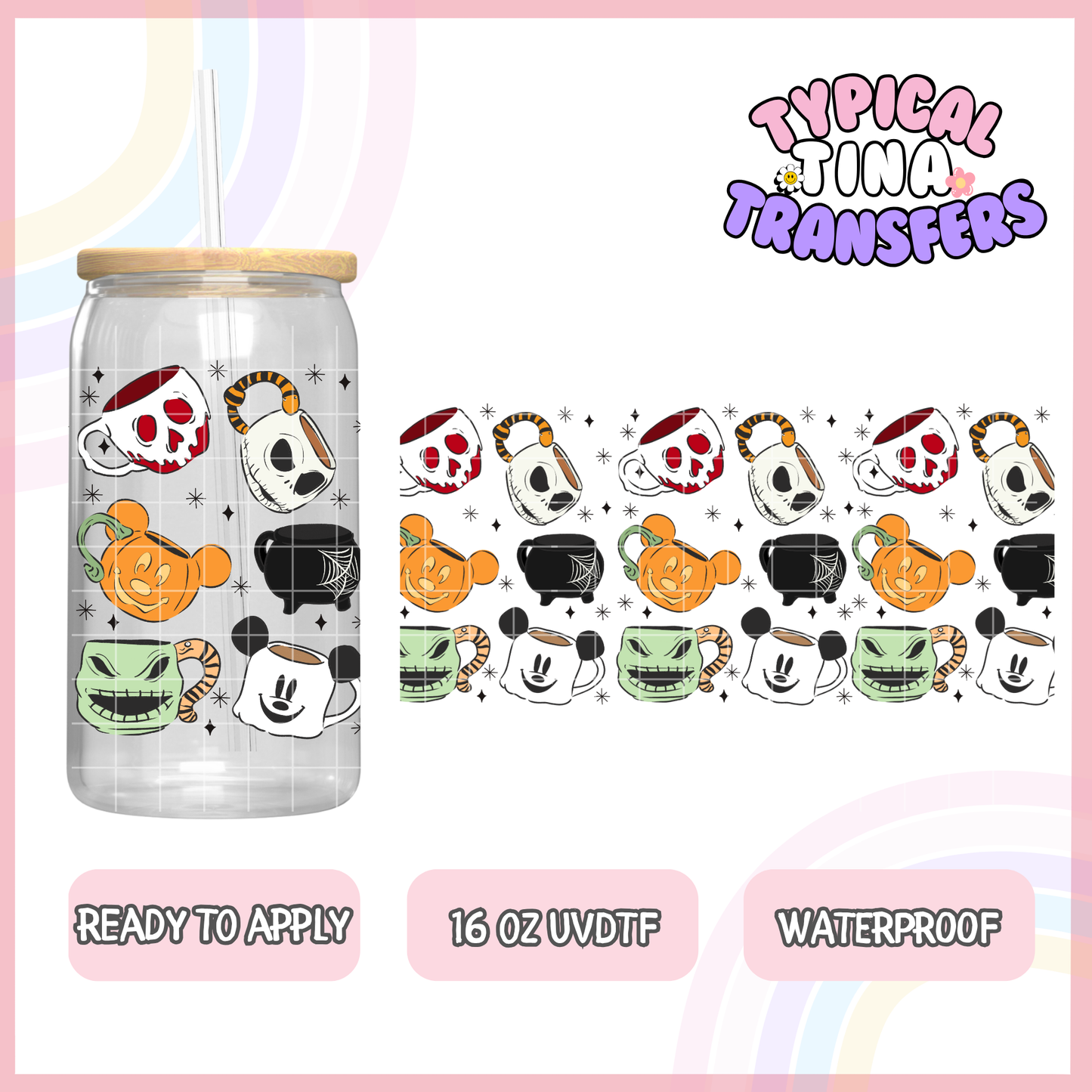 UVDTF #8588 | 16oz UVDTF Wrap | RTS
