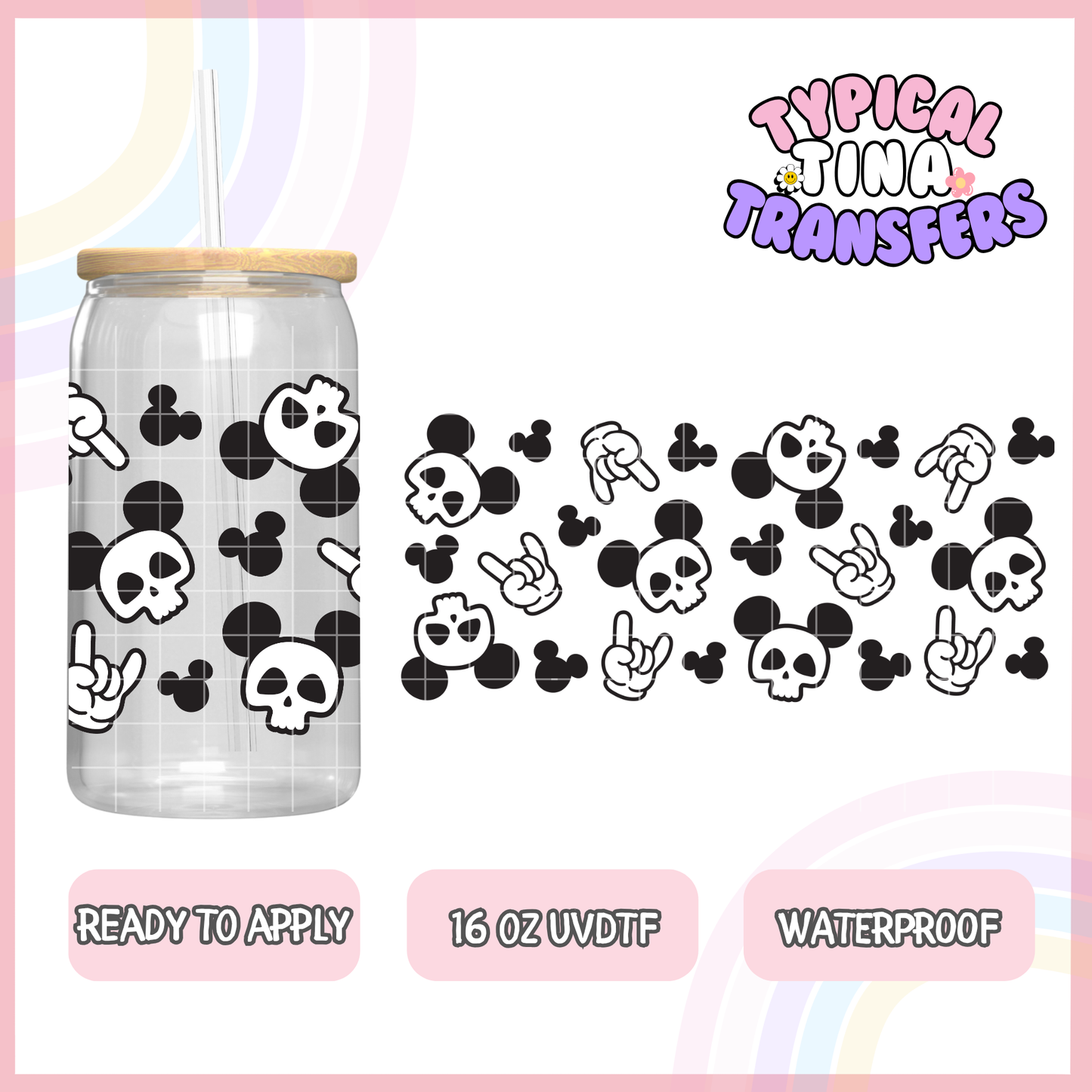 UVDTF #8615 | 16oz UVDTF Wrap | POD
