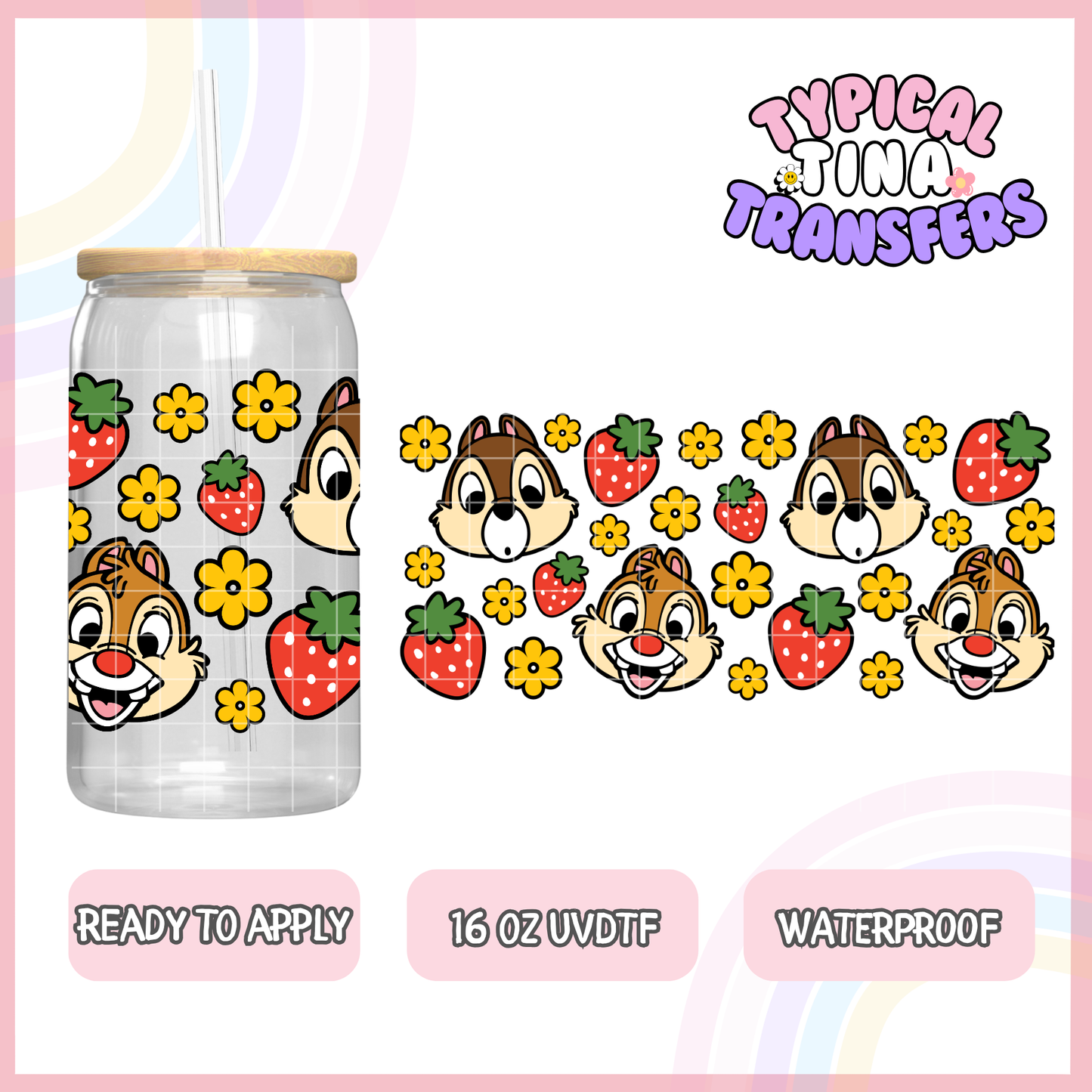 UVDTF #8620 | 16oz UVDTF Wrap | POD