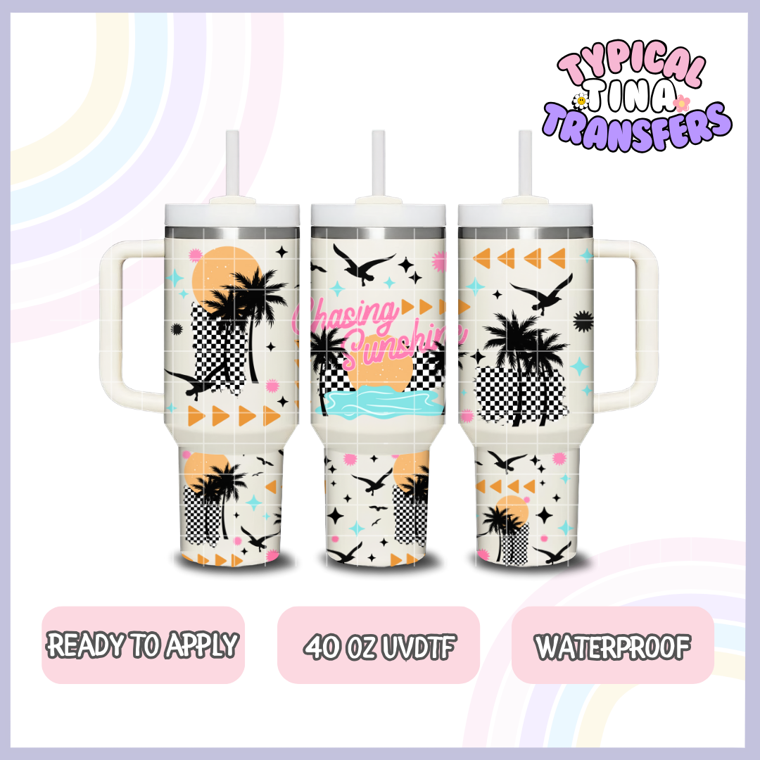 Chasing Summer | 40oz UVDTF Wrap | POD