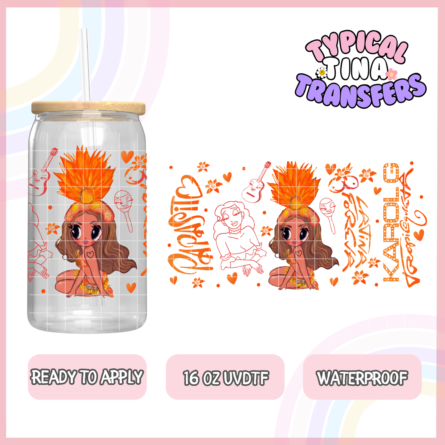 UVDTF #8714 | 16oz UVDTF Wrap | POD