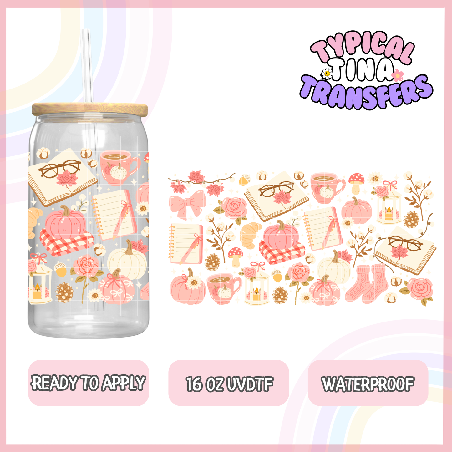 UVDTF #8778 | 16oz UVDTF Wrap | POD