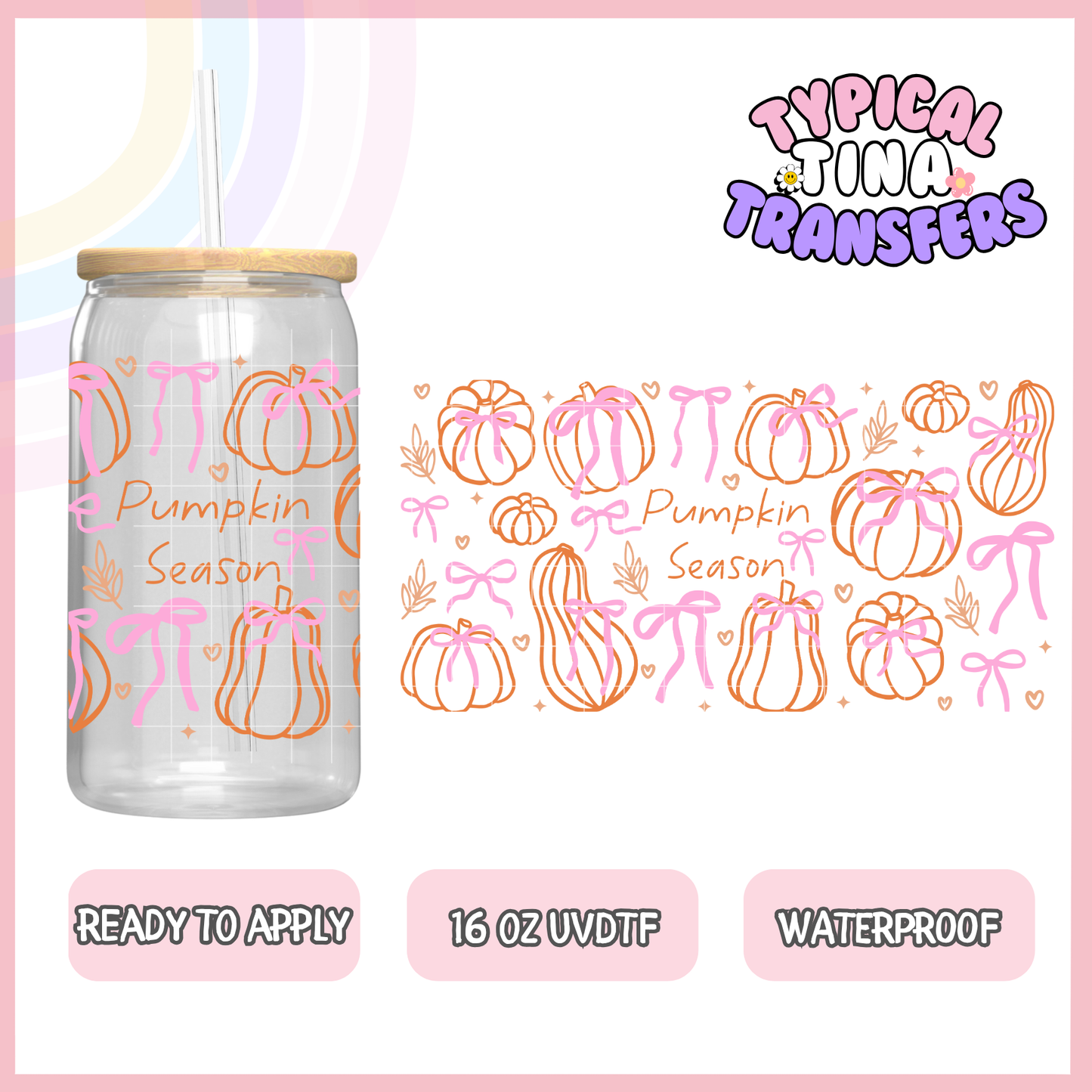 UVDTF #8843 | 16oz UVDTF Wrap | POD