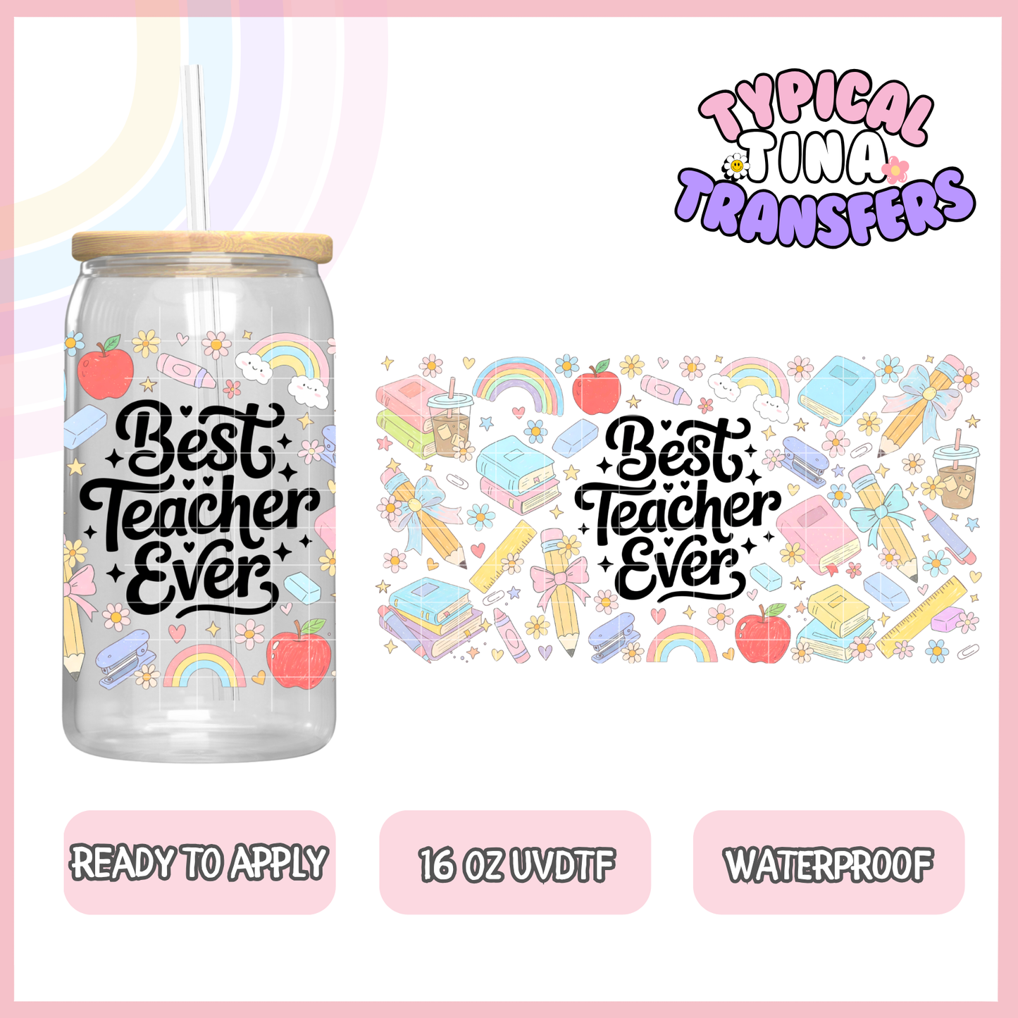 UVDTF #8847 | 16oz UVDTF Wrap | POD