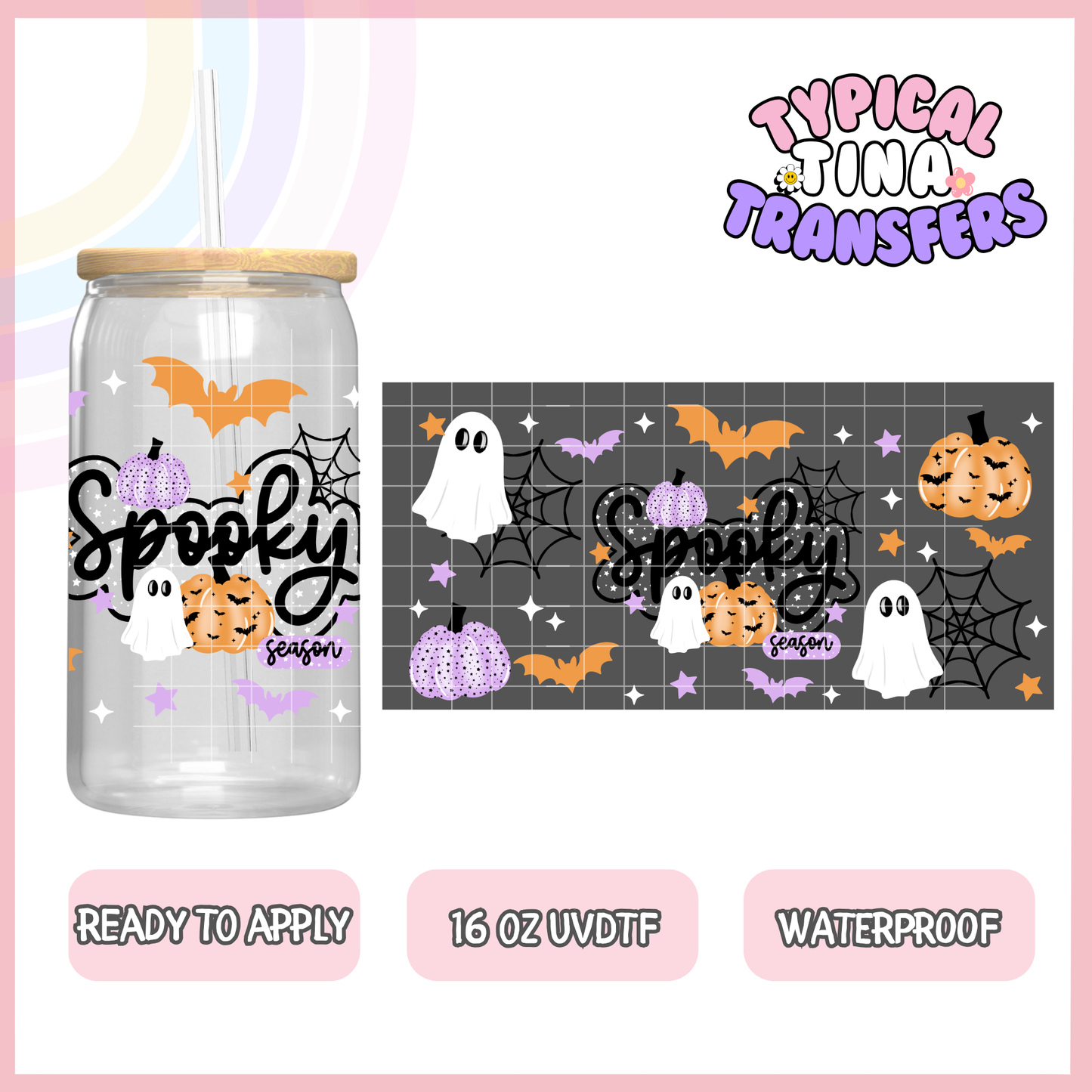 UVDTF #8885 | 16oz UVDTF Wrap | POD