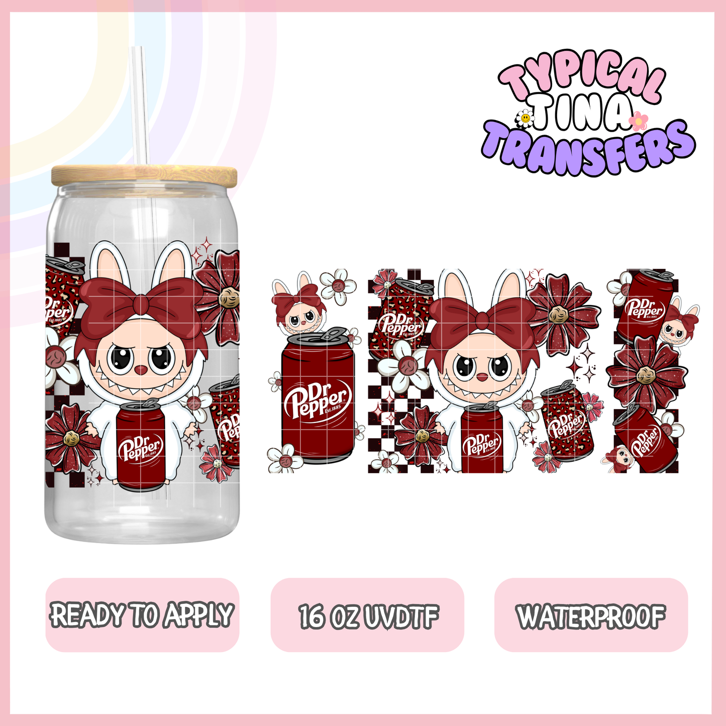 UVDTF #8932 | 16oz UVDTF Wrap | POD