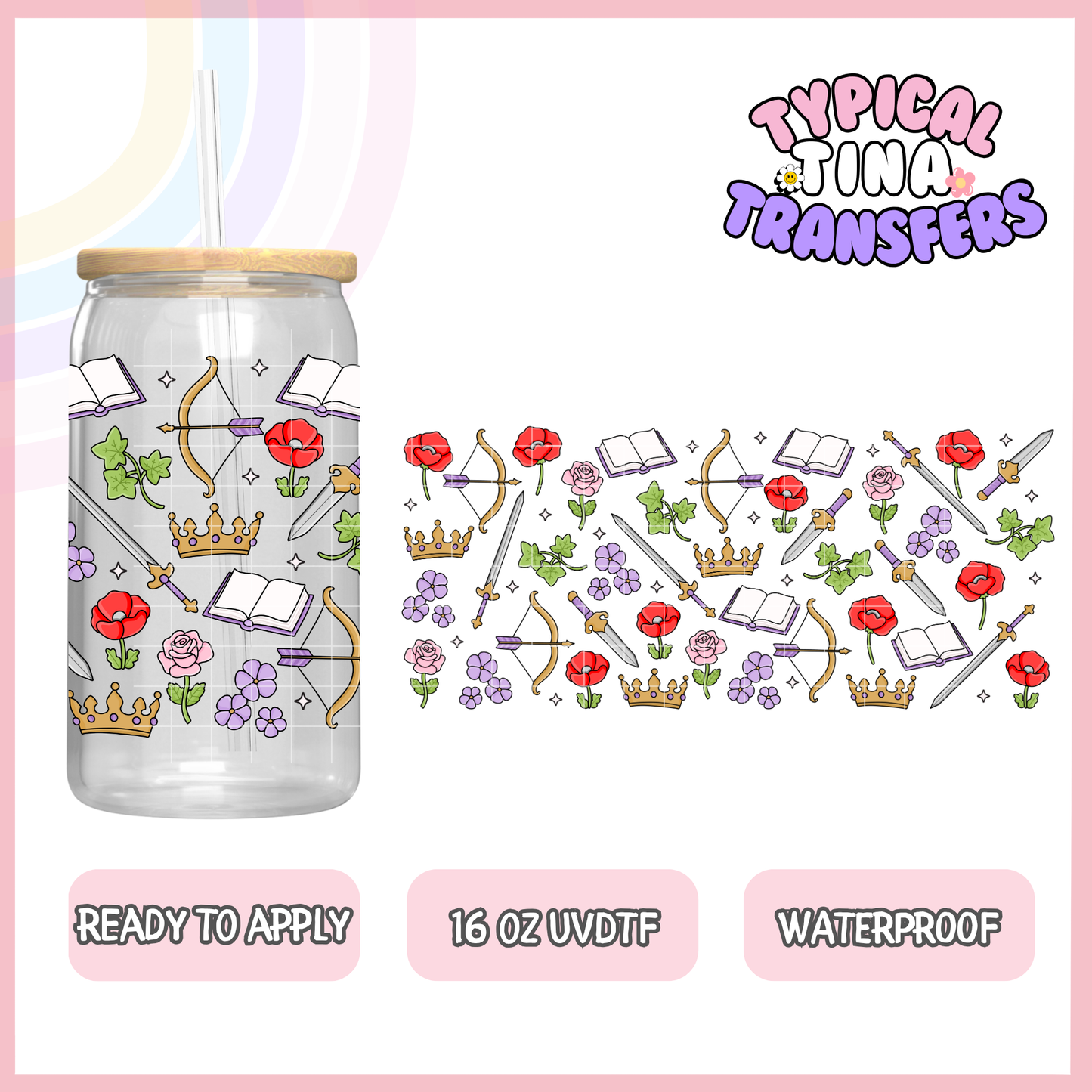 UVDTF #8936 | 16oz UVDTF Wrap | POD