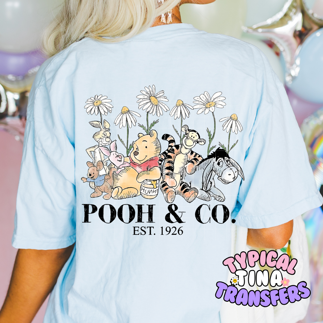 Bear and Co Floral | DTF Screen Print | POD