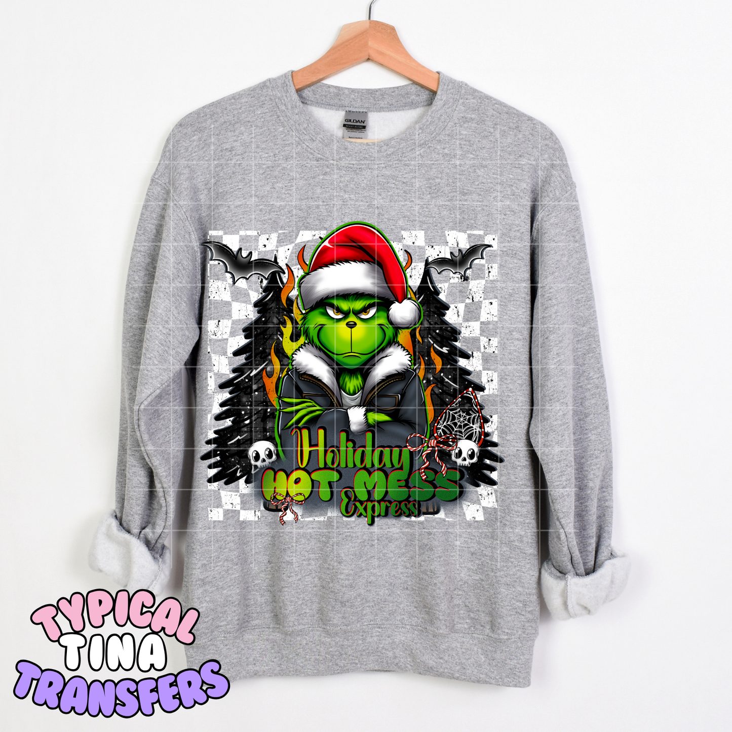Grumpy Green Holiday hot express | DTF Transfer | POD