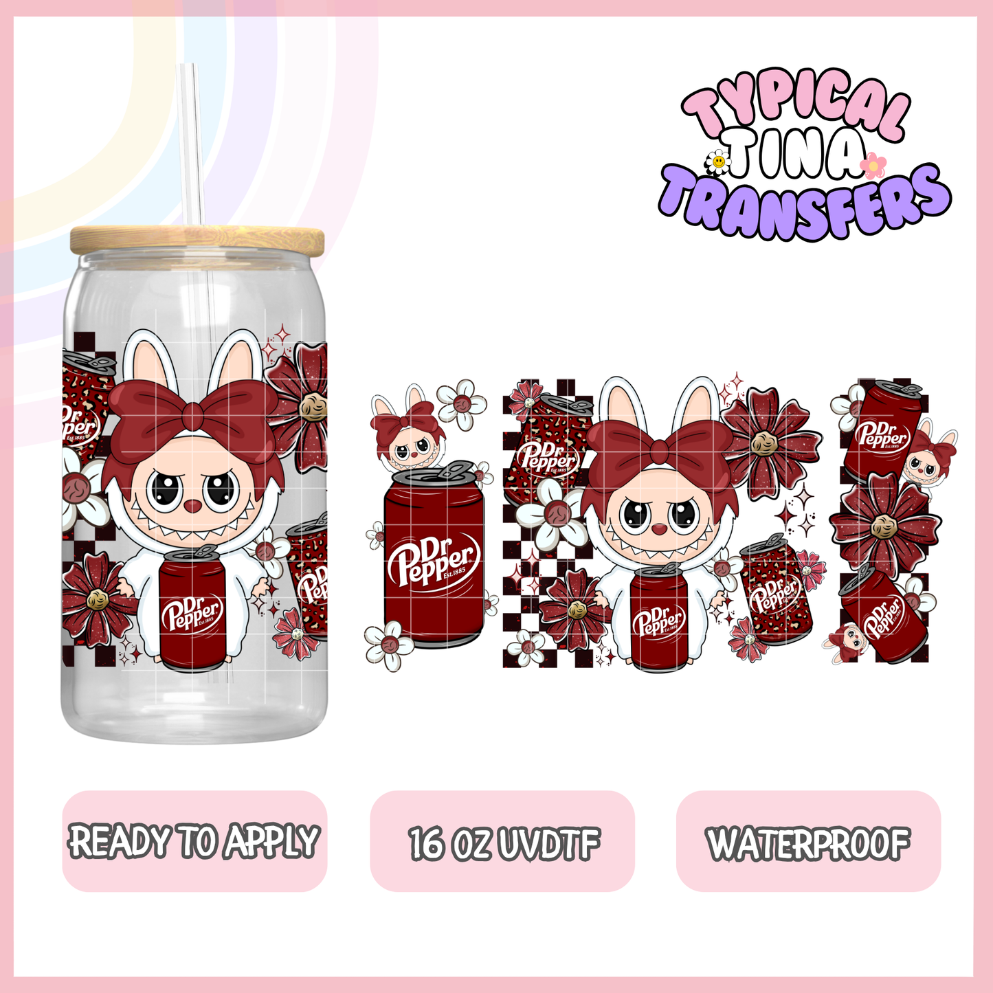 UVDTF #9053 | 16oz UVDTF Wrap | POD