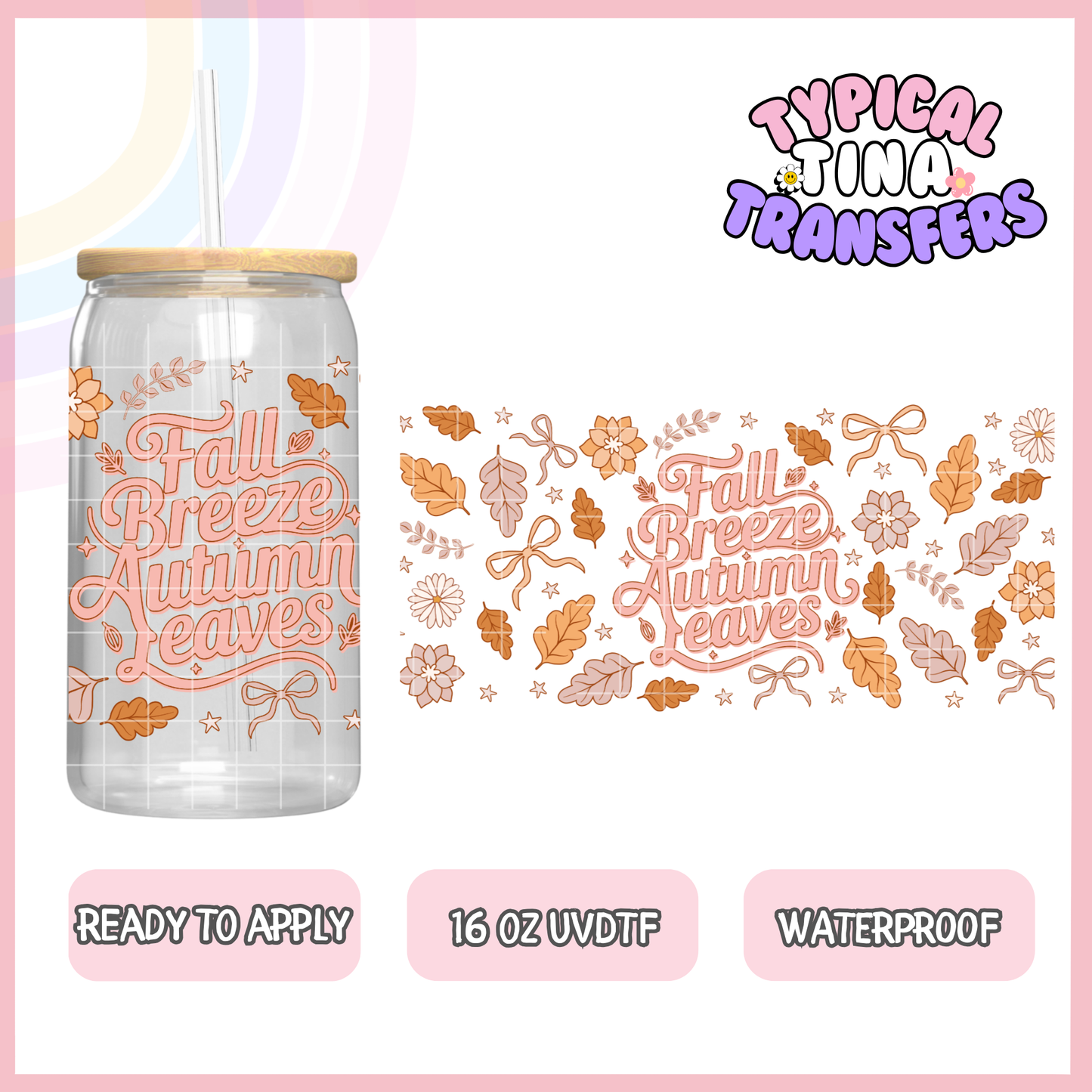 UVDTF #9074 | 16oz UVDTF Wrap | POD
