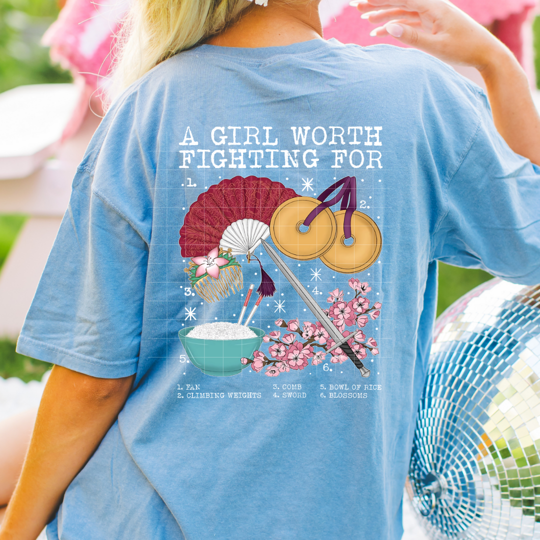 Girl worth fighting for | DTF Screen Print | POD