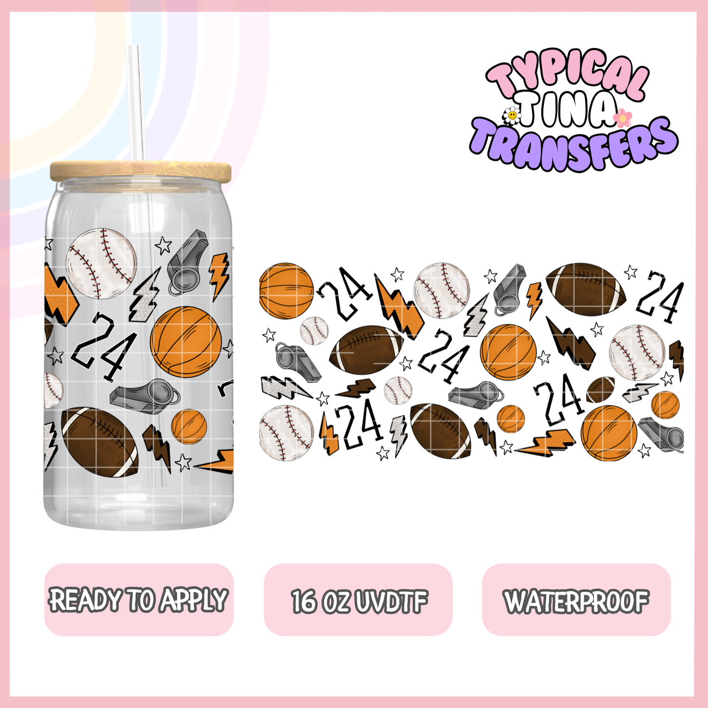 UVDTF #9155 | 16oz UVDTF Wrap | POD