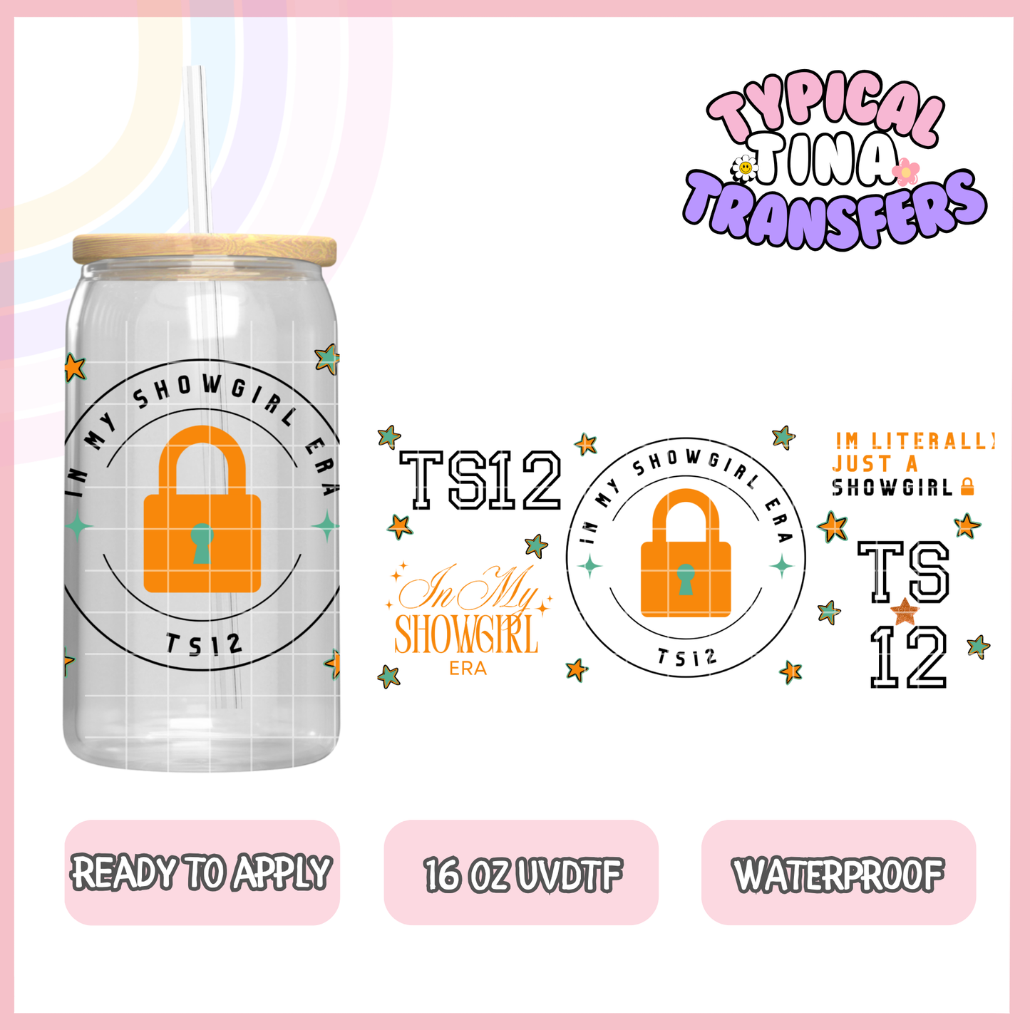 UVDTF #9185 | 16oz UVDTF Wrap | POD