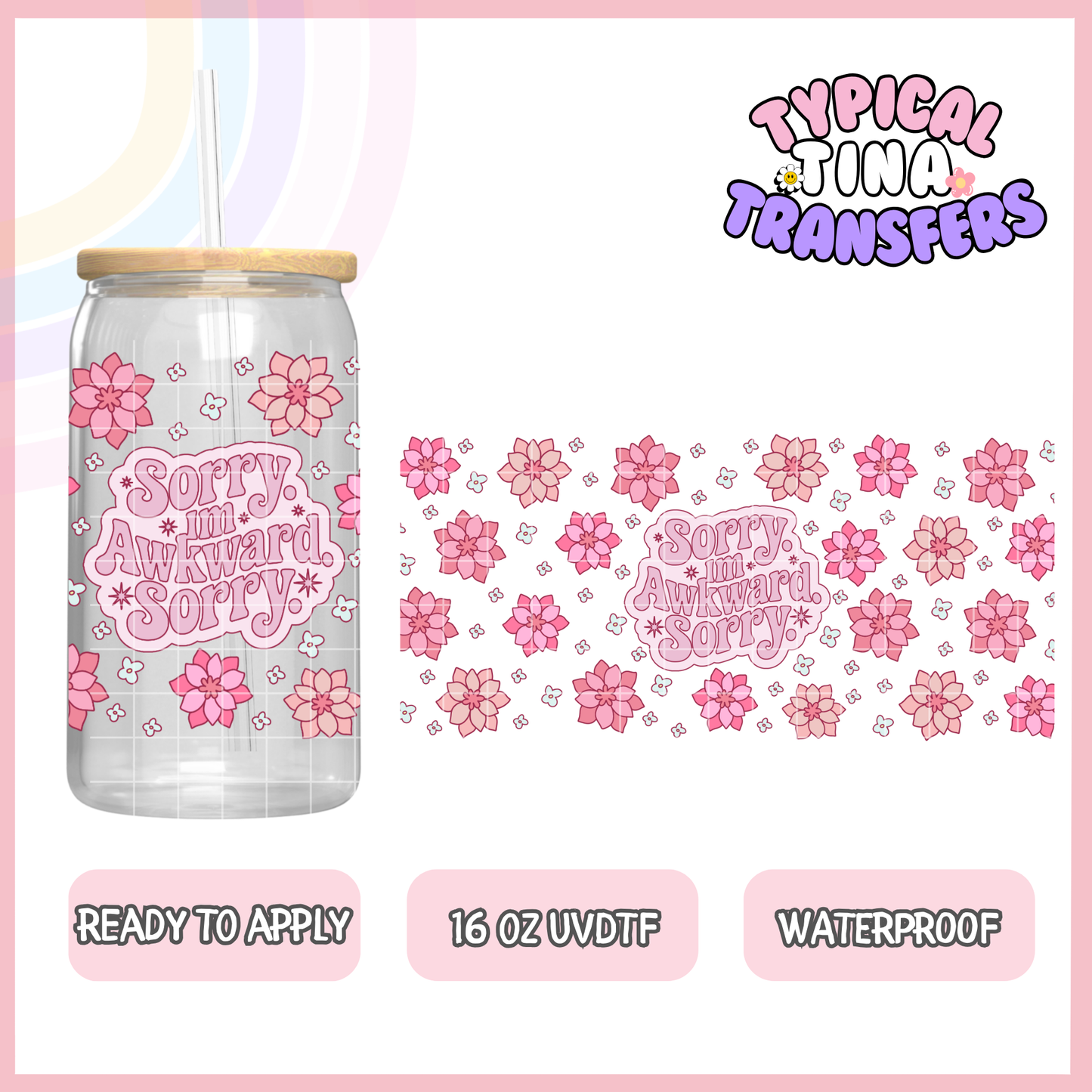 UVDTF #9212 | 16oz UVDTF Wrap | POD