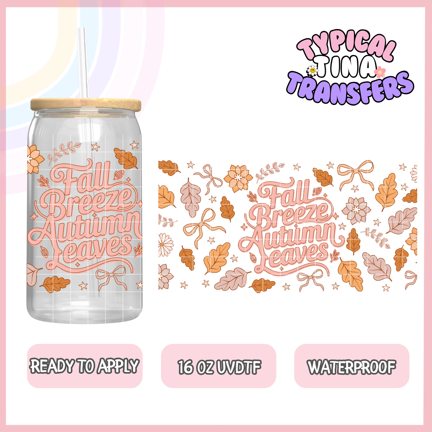 UVDTF #9213 | 16oz UVDTF Wrap | POD