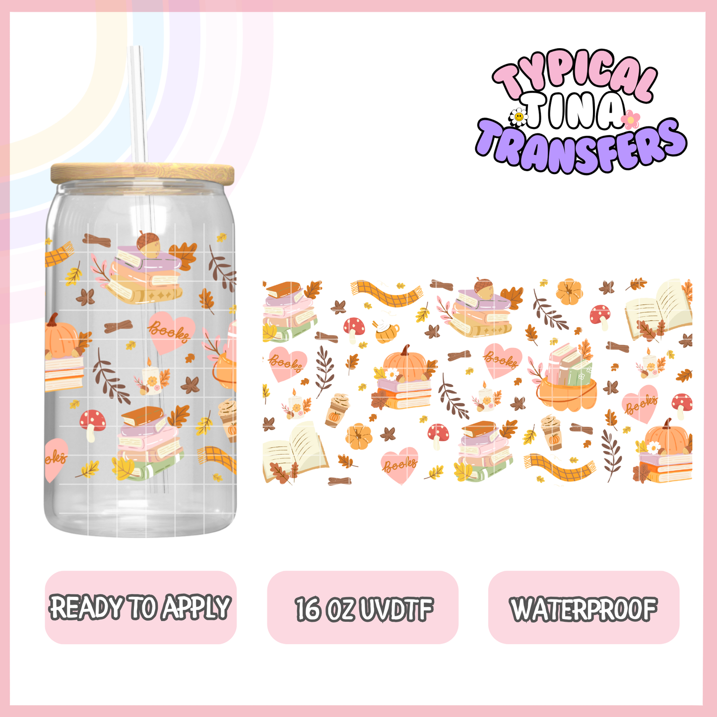 UVDTF #9232 | 16oz UVDTF Wrap | POD