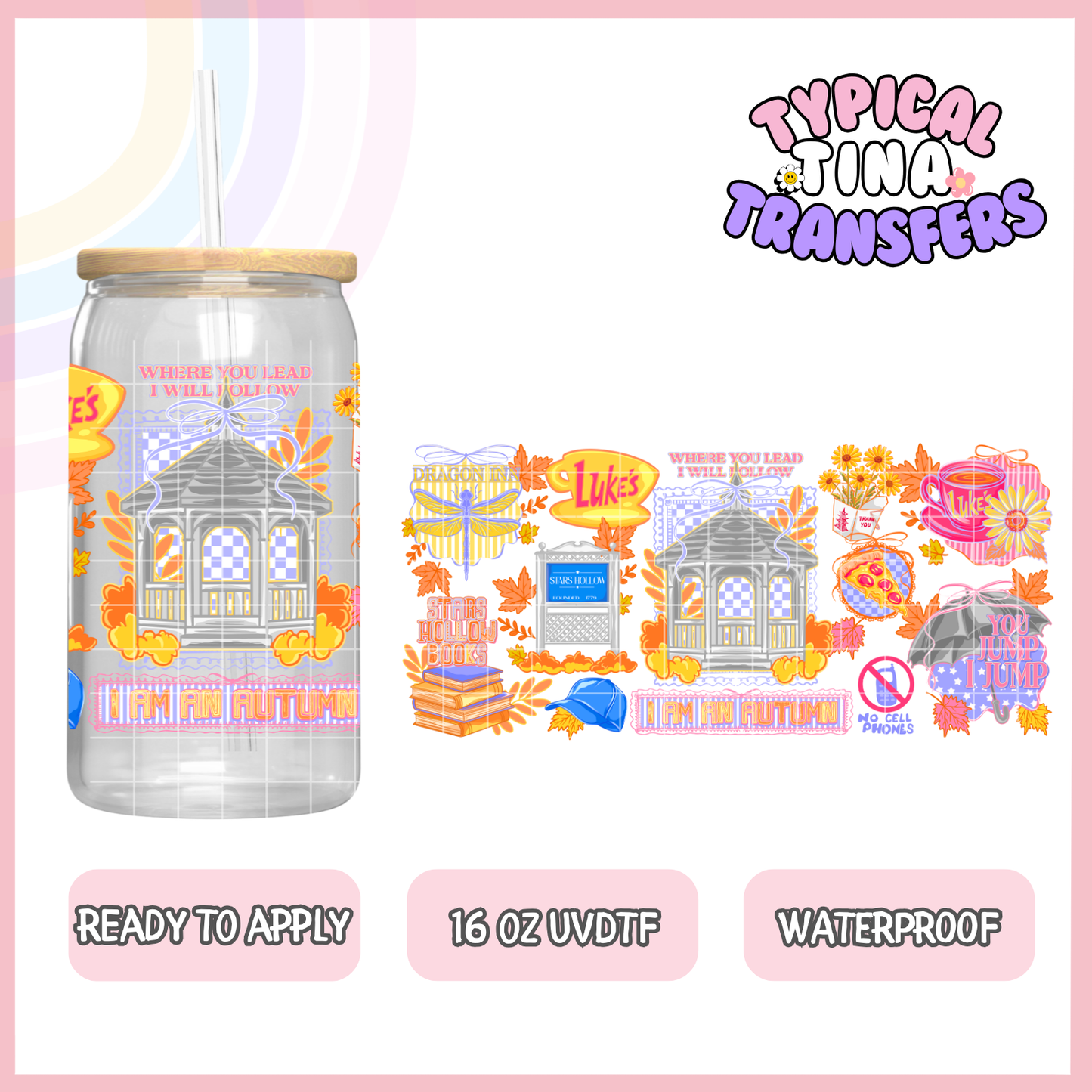 UVDTF #9285 | 16oz UVDTF Wrap | POD