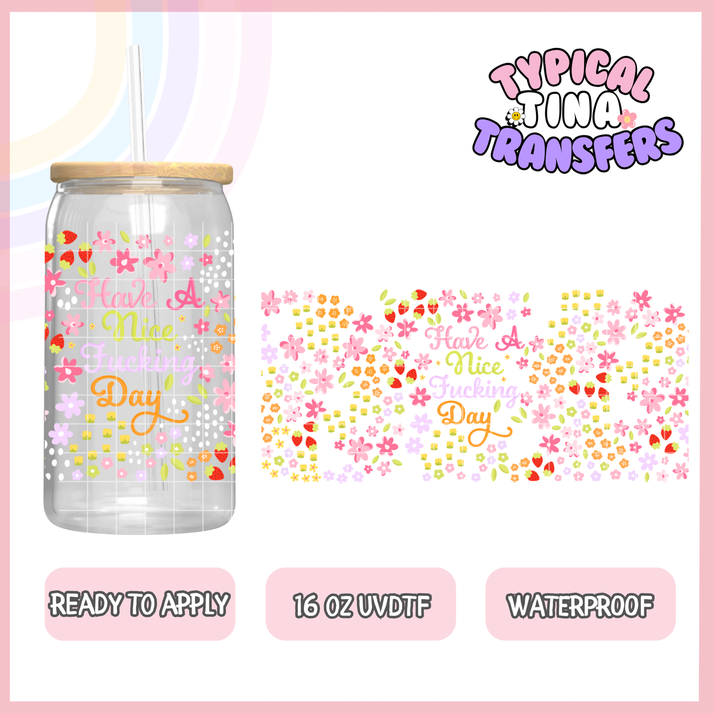 UVDTF #9290 | 16oz UVDTF Wrap | POD