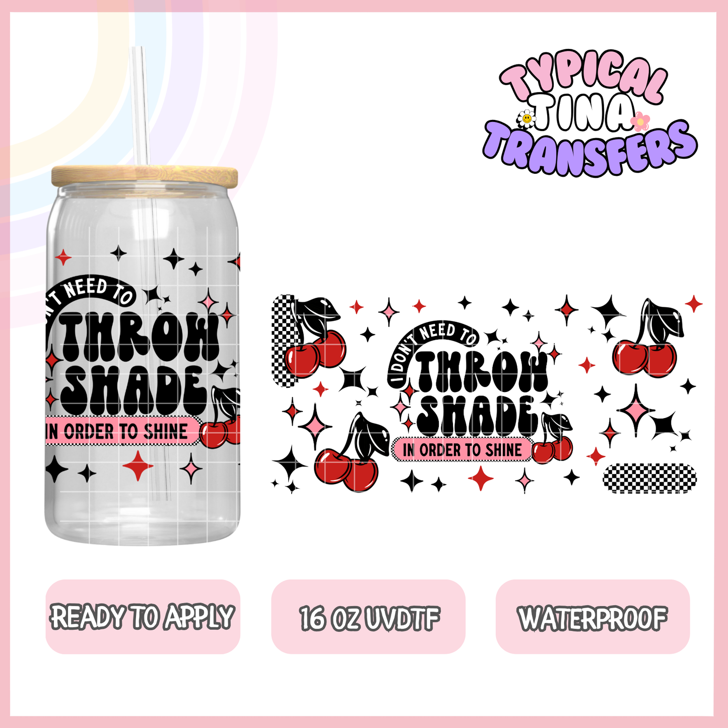 UVDTF #9302 | 16oz UVDTF Wrap | POD