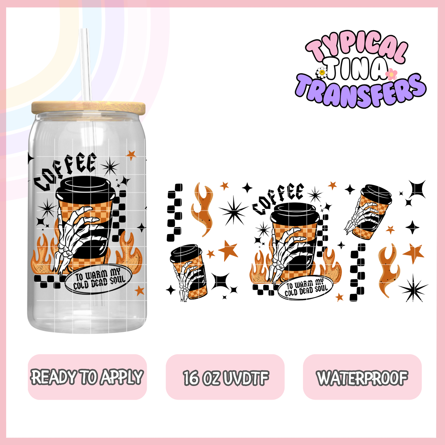 UVDTF #9322 | 16oz UVDTF Wrap | POD