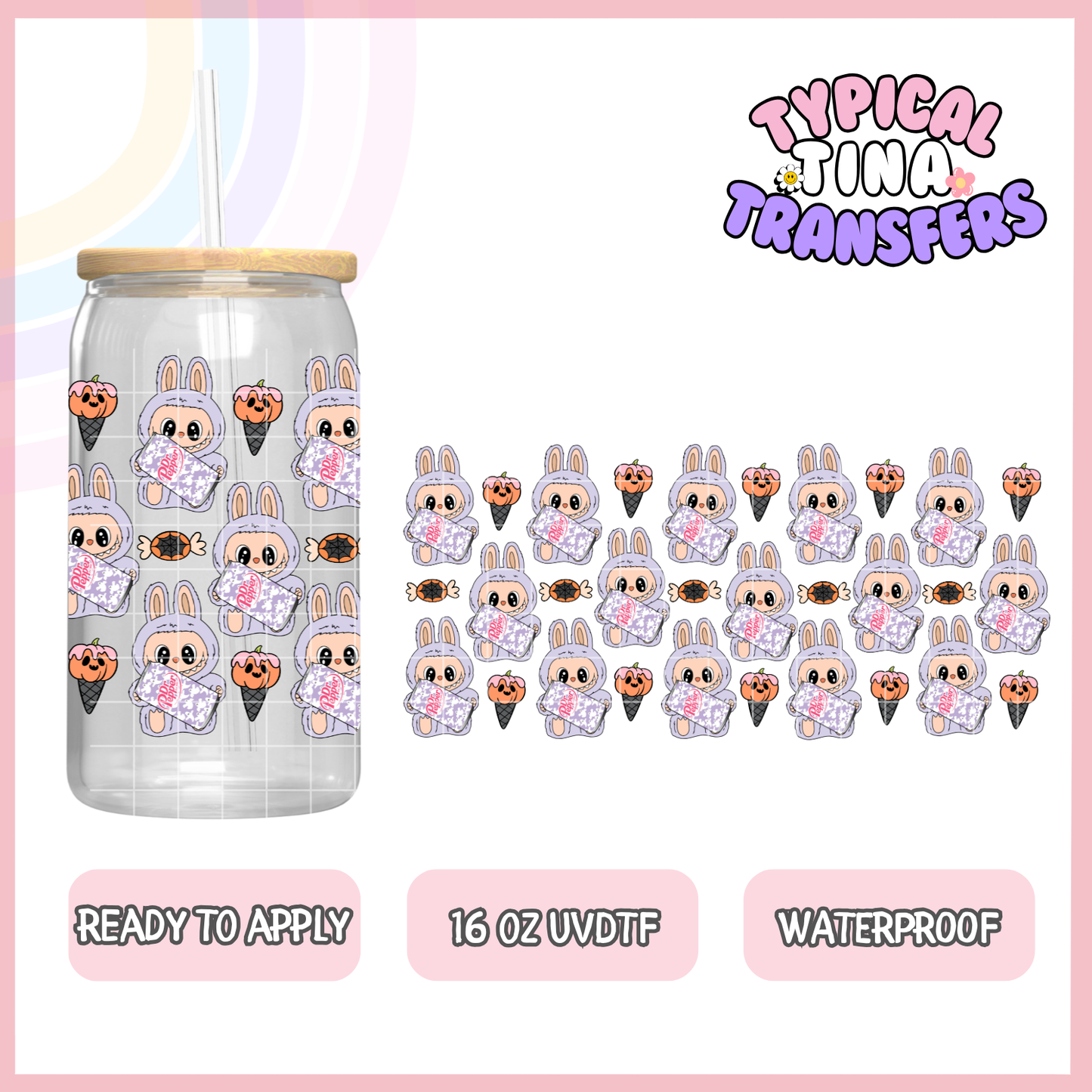 UVDTF #9352 | 16oz UVDTF Wrap | POD