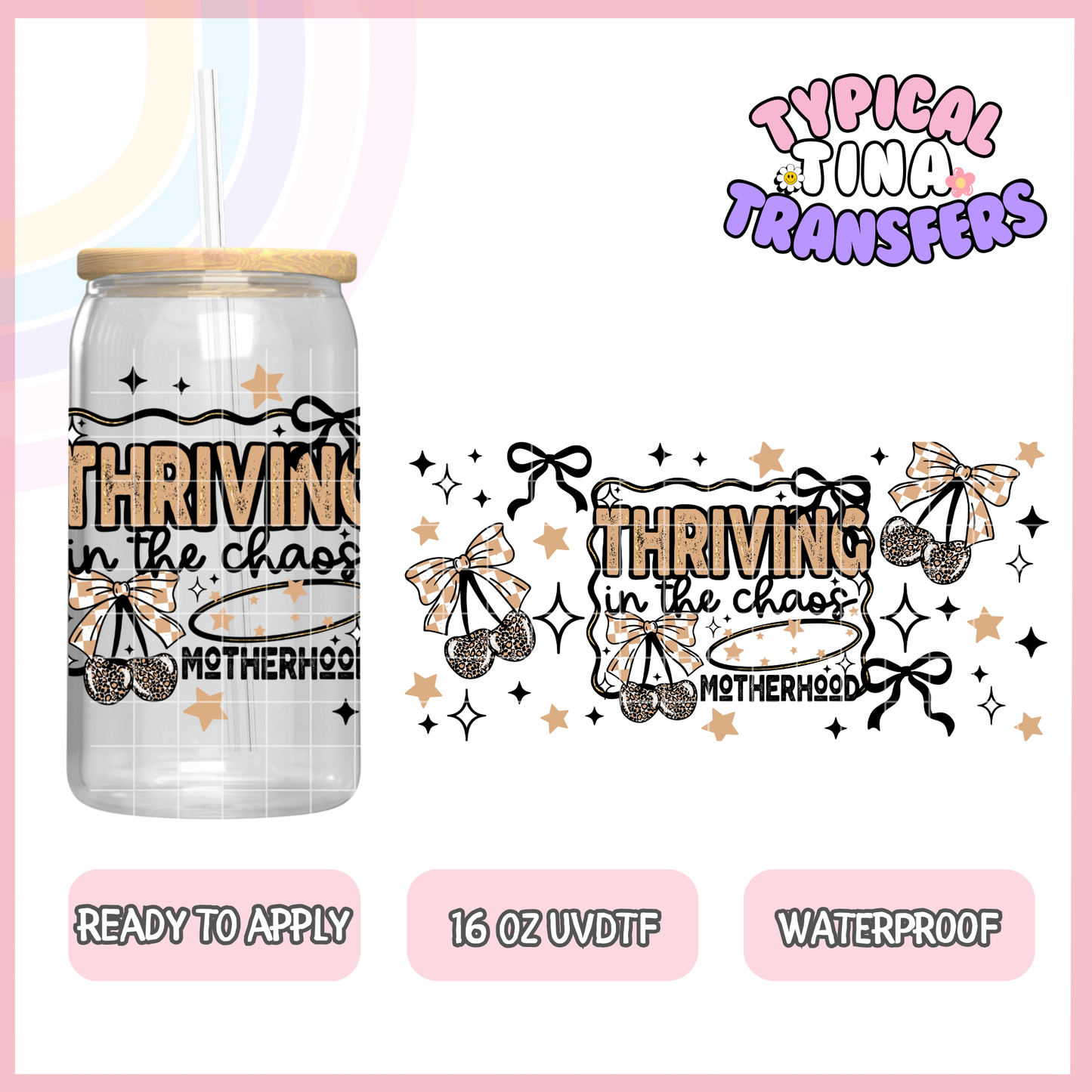 UVDTF #9366 | 16oz UVDTF Wrap | POD