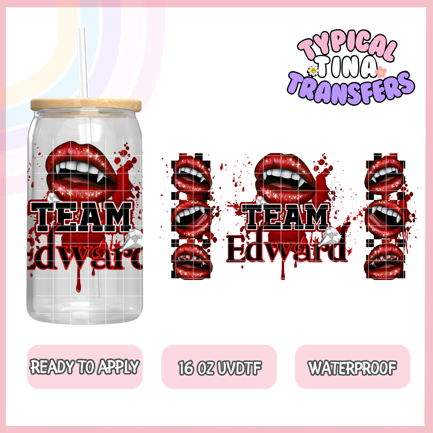 UVDTF #9374-9382 | 16oz UVDTF Wrap | POD