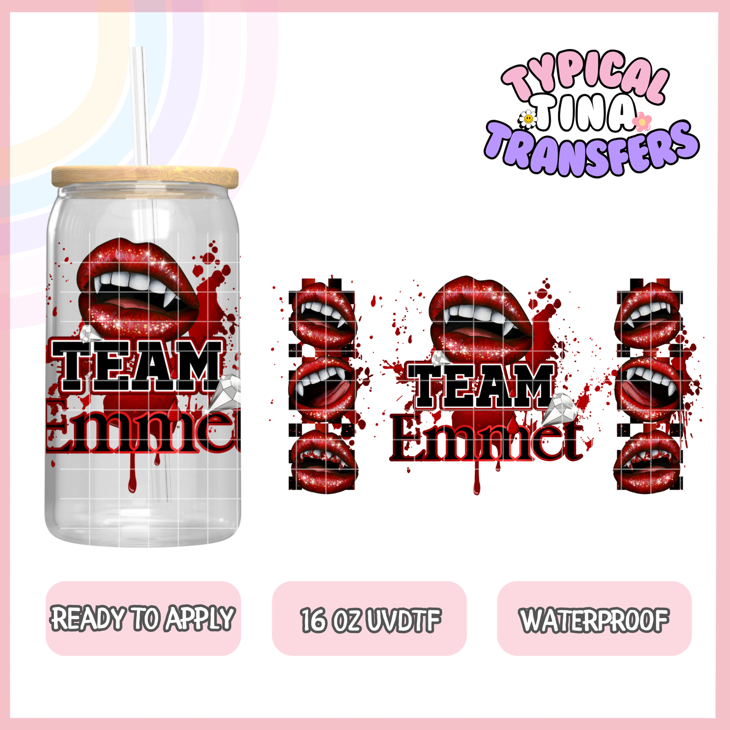 UVDTF #9374-9382 | 16oz UVDTF Wrap | POD