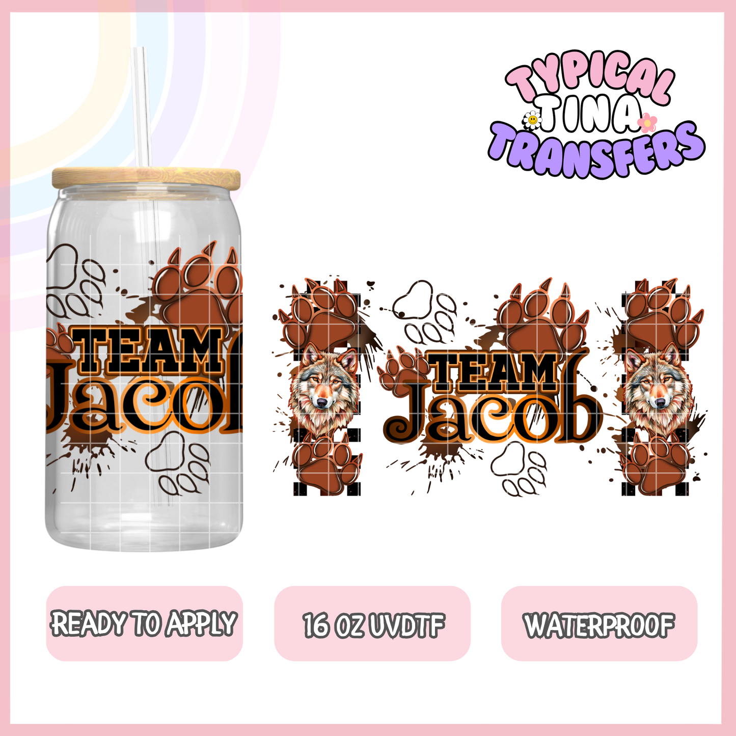 UVDTF #9374-9382 | 16oz UVDTF Wrap | POD