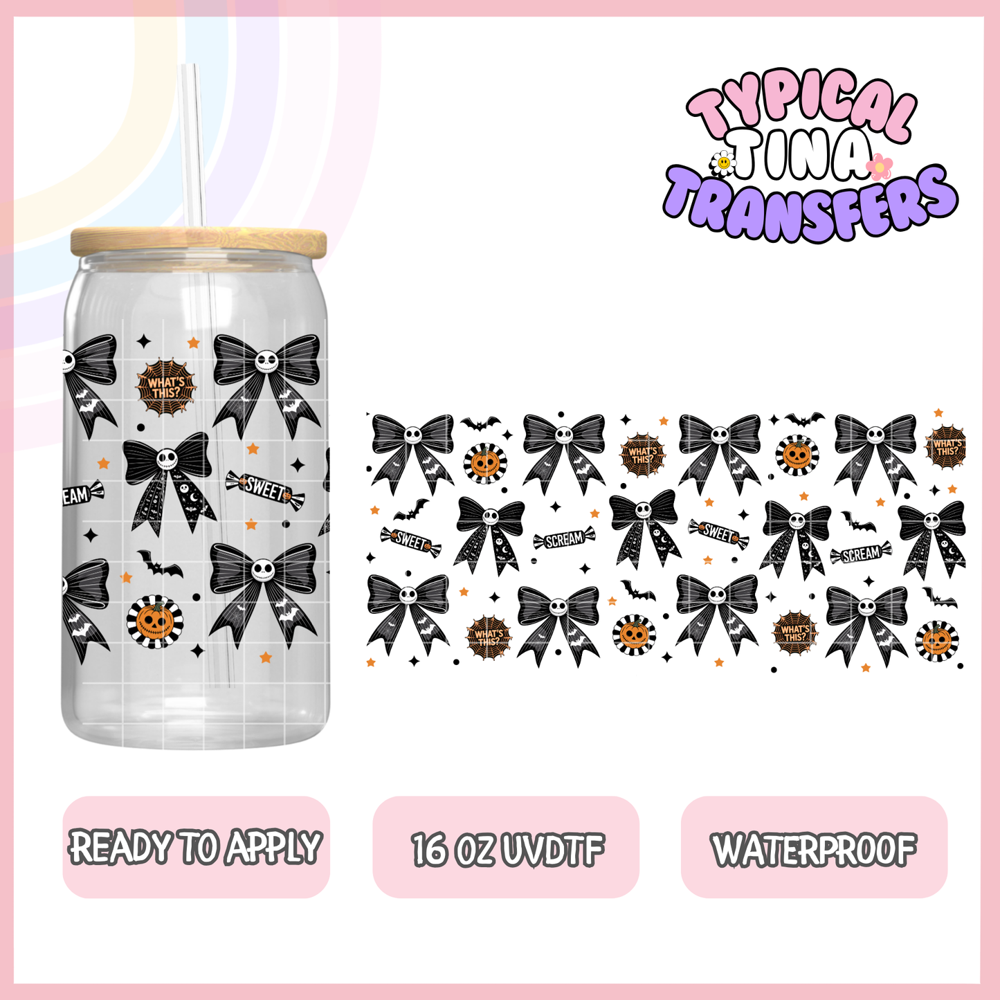 UVDTF #9410 | 16oz UVDTF Wrap | POD