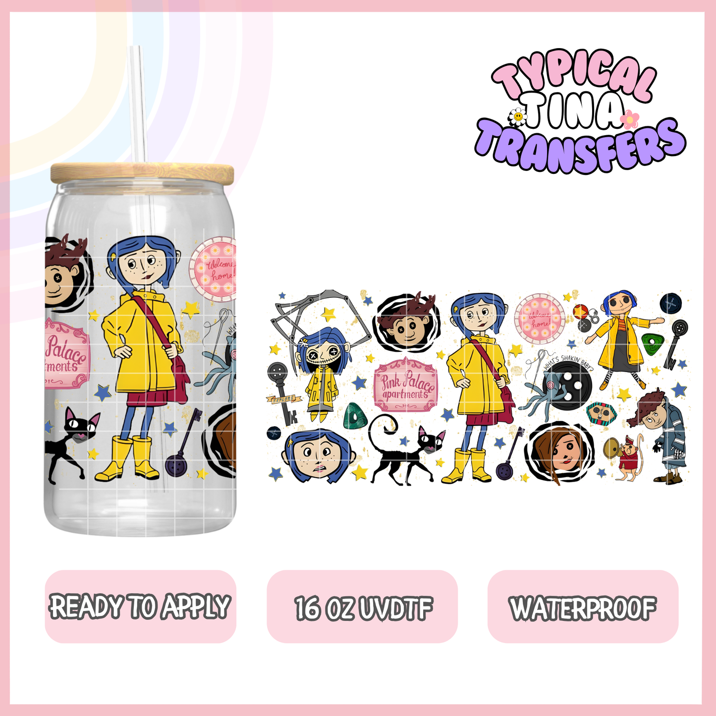 UVDTF #9460 | 16oz UVDTF Wrap | POD