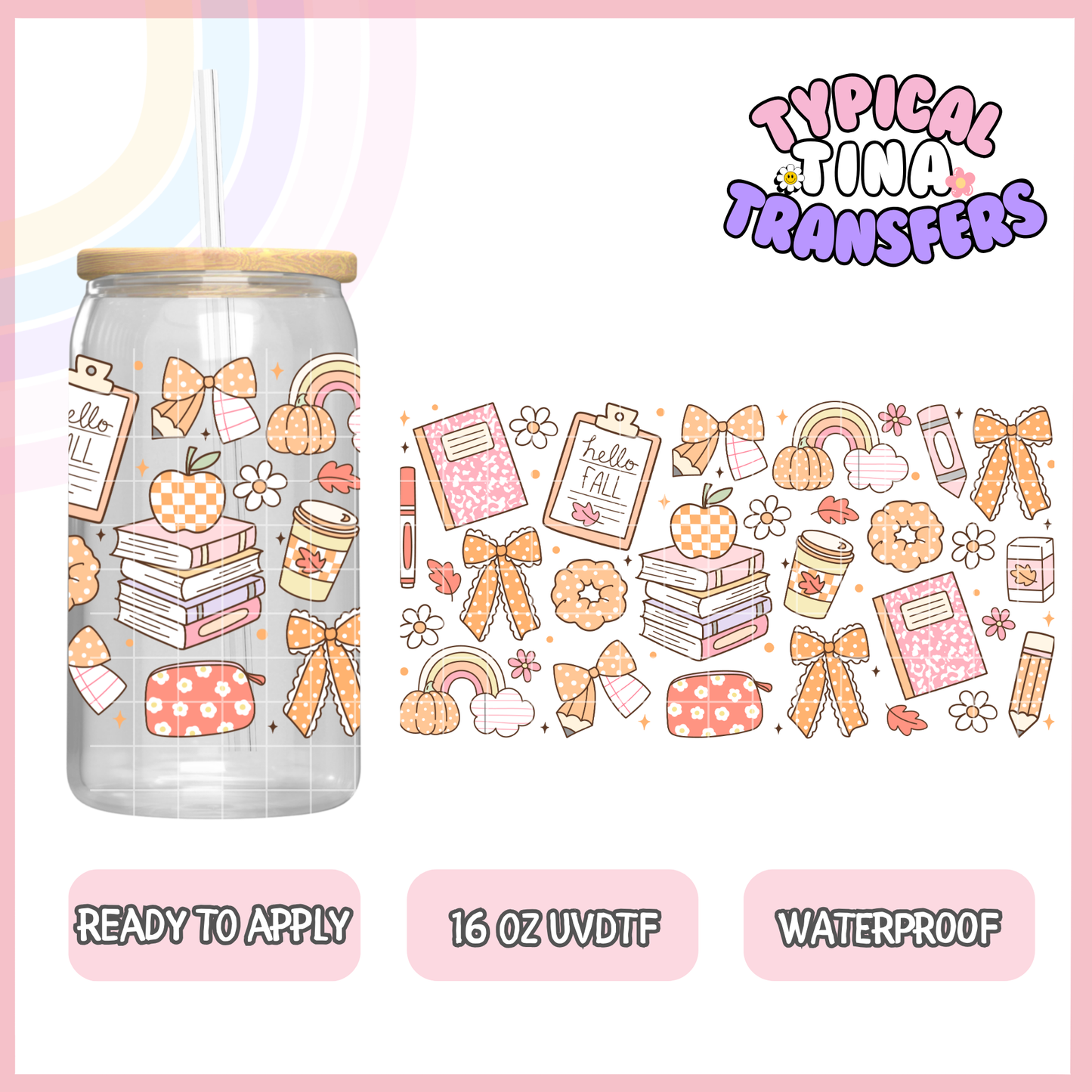 UVDTF #9465 | 16oz UVDTF Wrap | POD