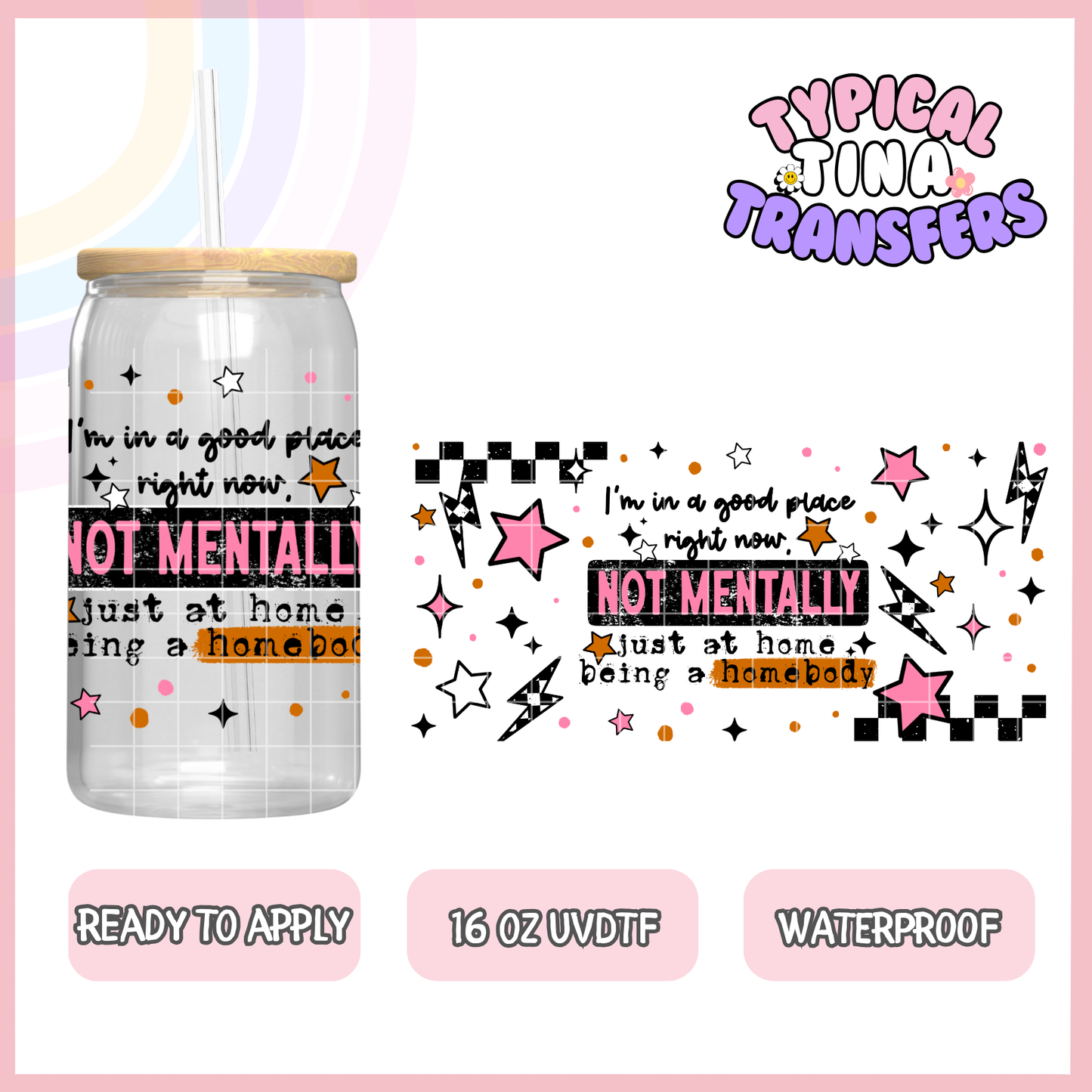 UVDTF #9489 | 16oz UVDTF Wrap | POD