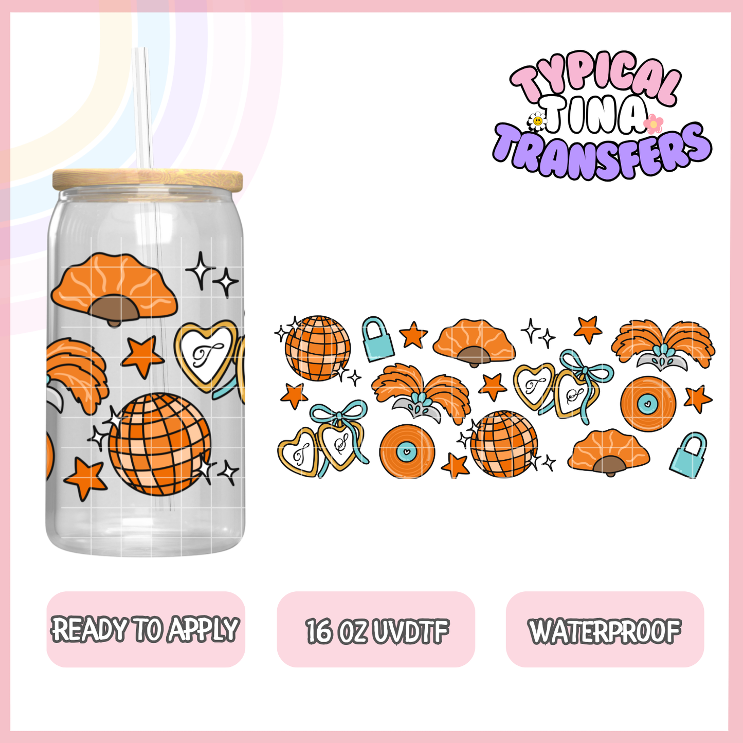 UVDTF #9609 | 16oz UVDTF Wrap | POD