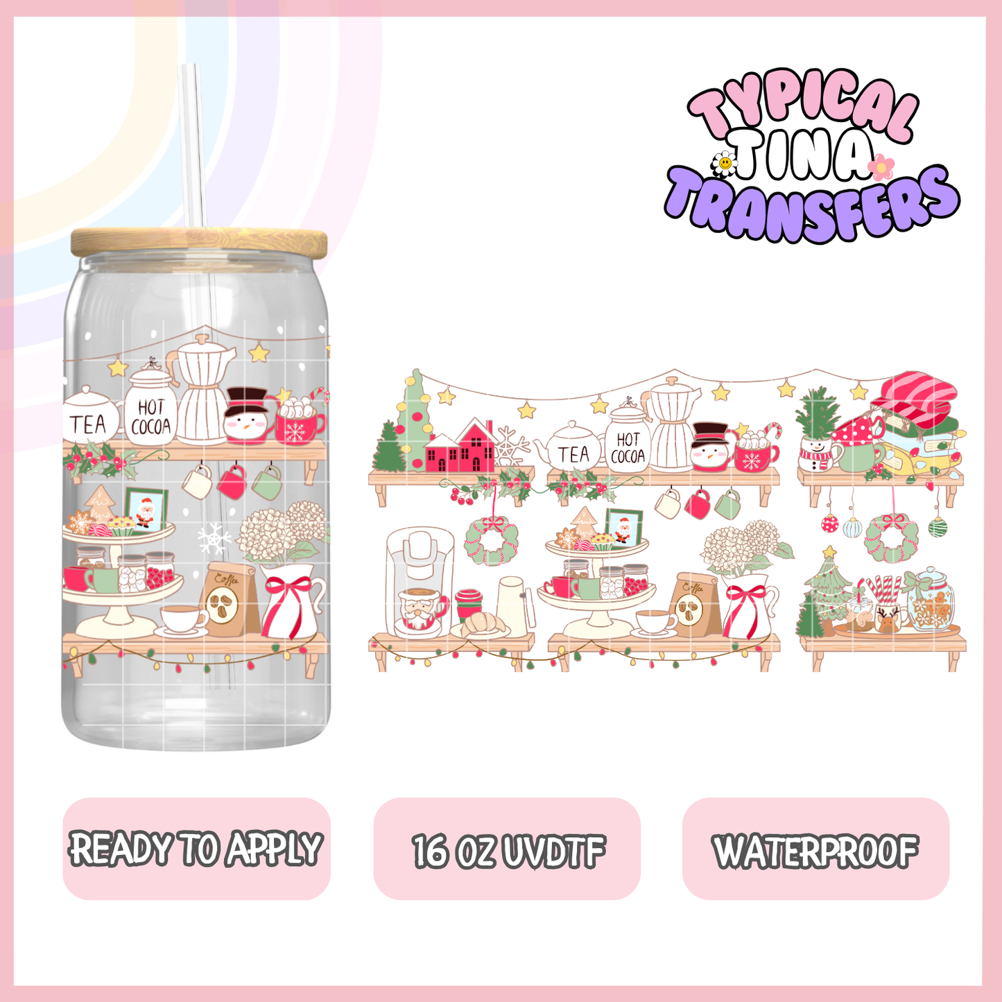 UVDTF #9640 | 16oz UVDTF Wrap | POD